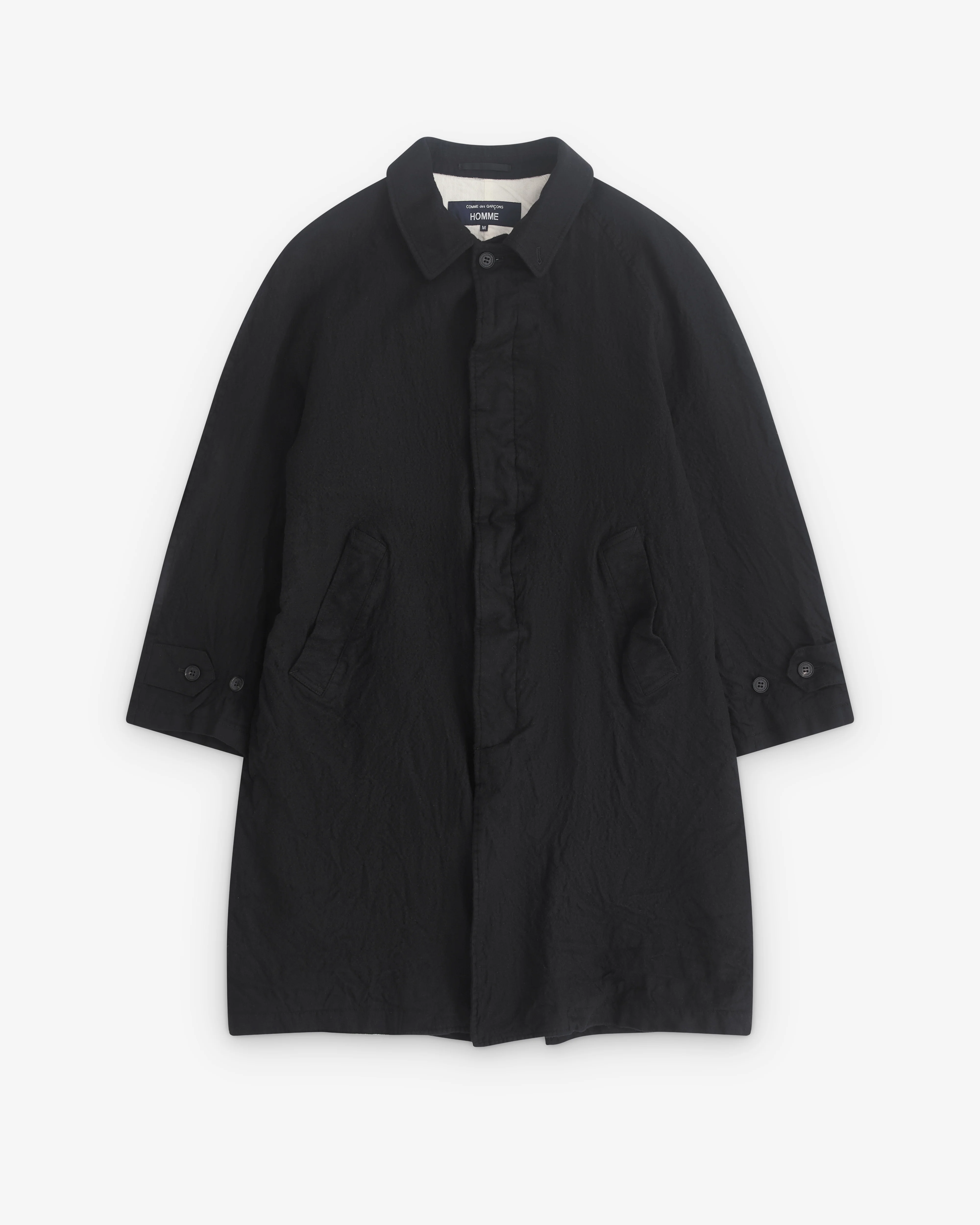 CDG Homme - Men’s Raglan Sleeve Coat - (Black)