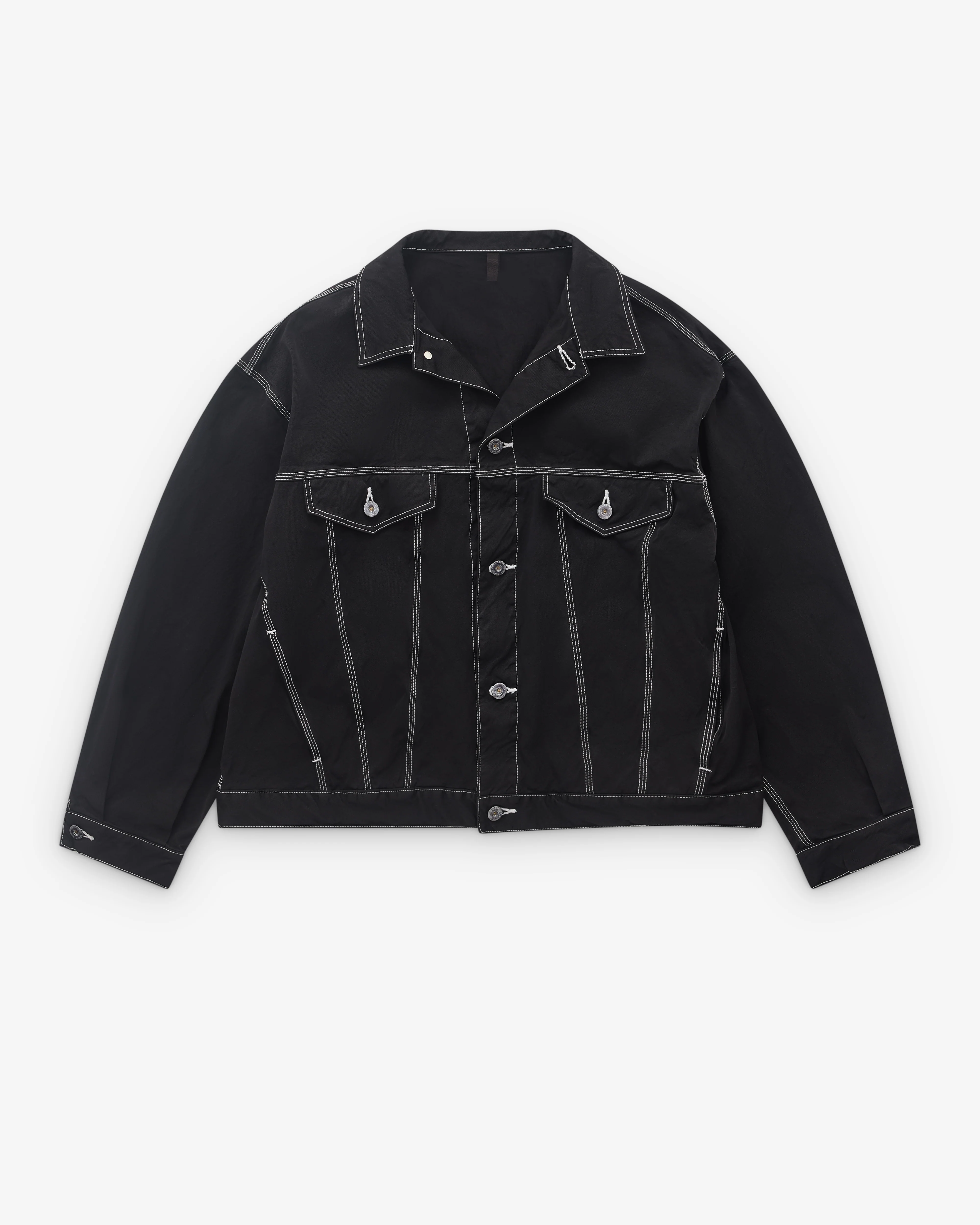 CDG Homme - Men’s Top Stitch Trucker Jacket - (Black)