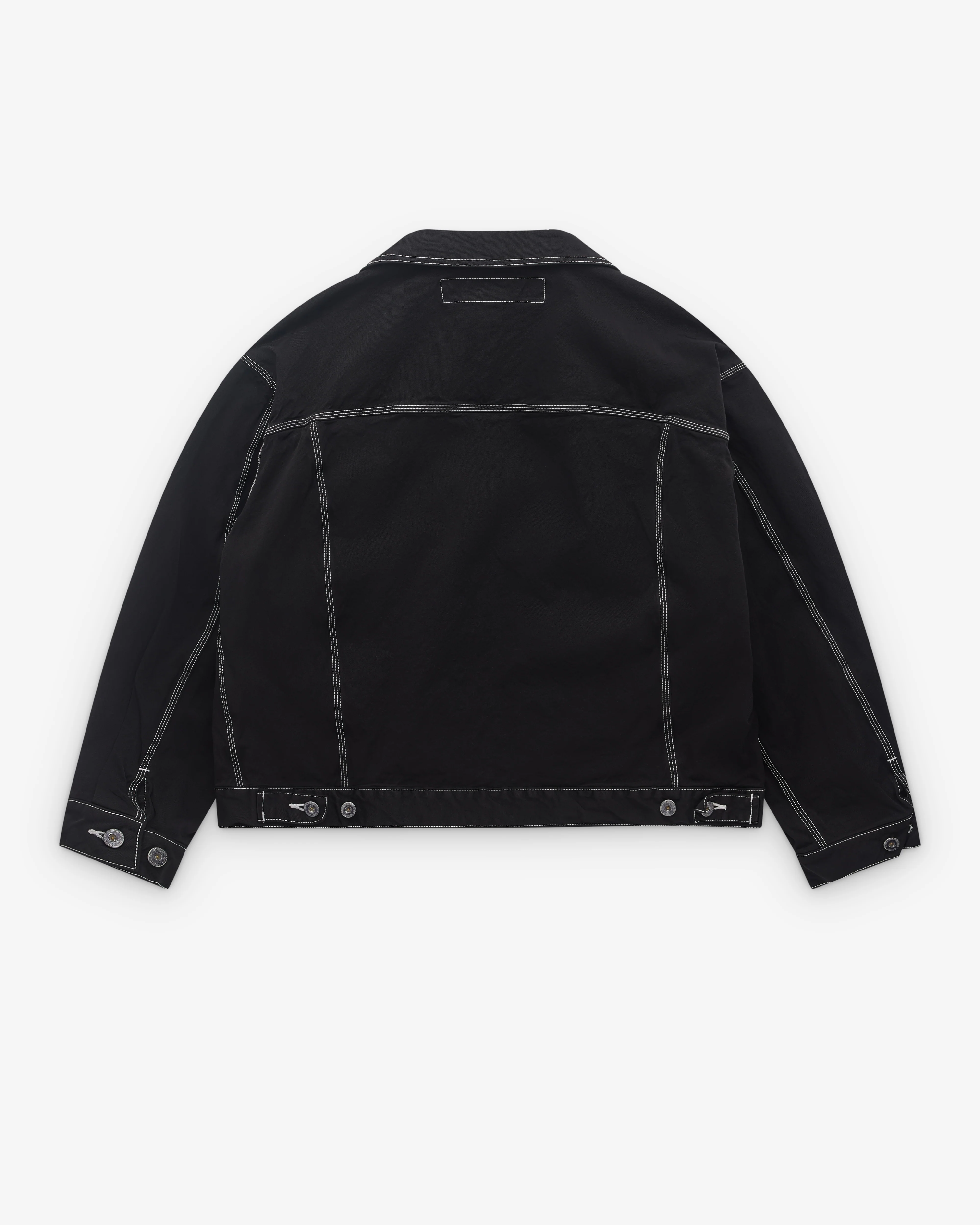 CDG Homme - Men’s Top Stitch Trucker Jacket - (Black) - Image 2