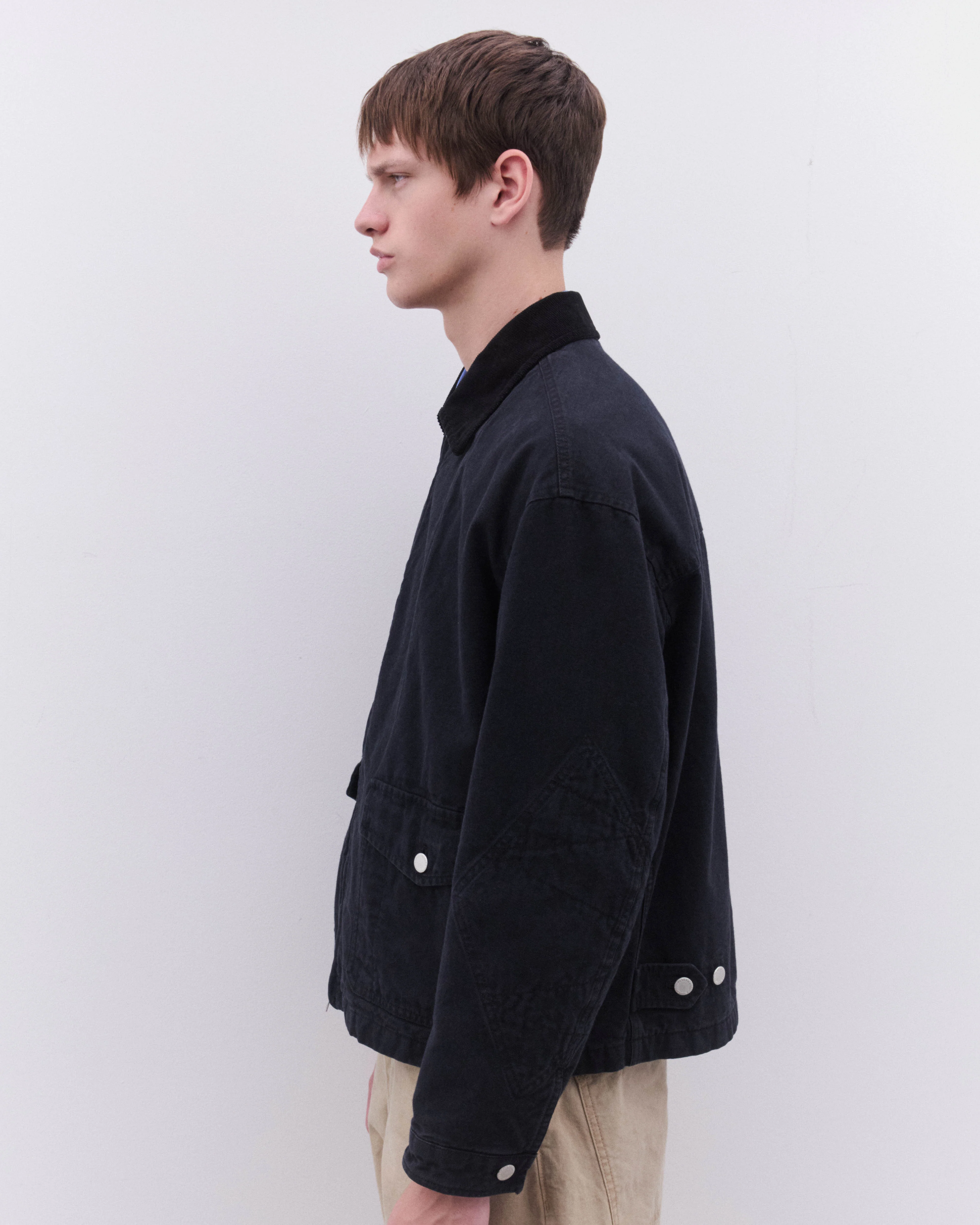CDG Homme - Men's Zip Jacket - (Black) - Image 4