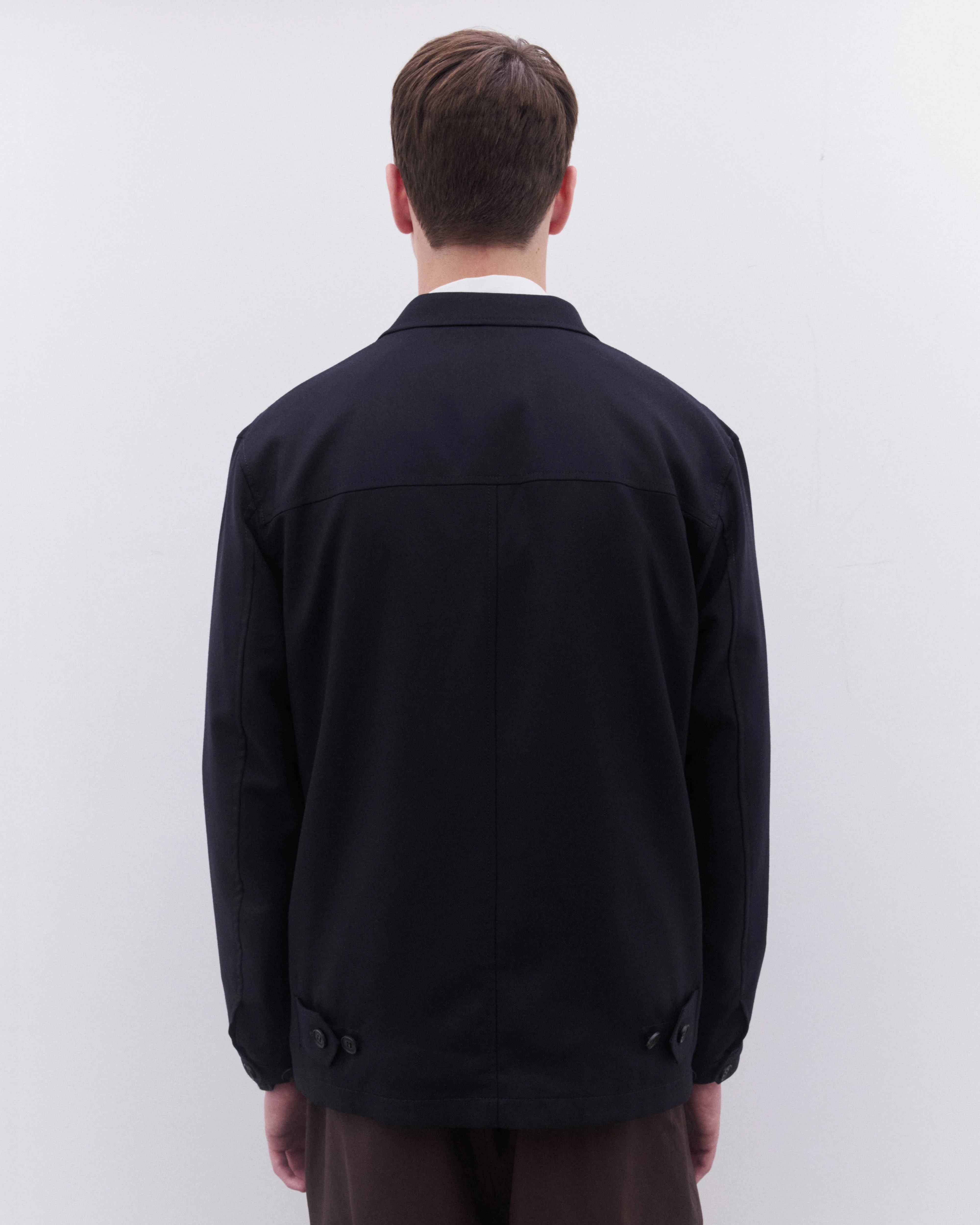 CDG Homme - Men’s Wool Blazer - (Navy) - Image 5