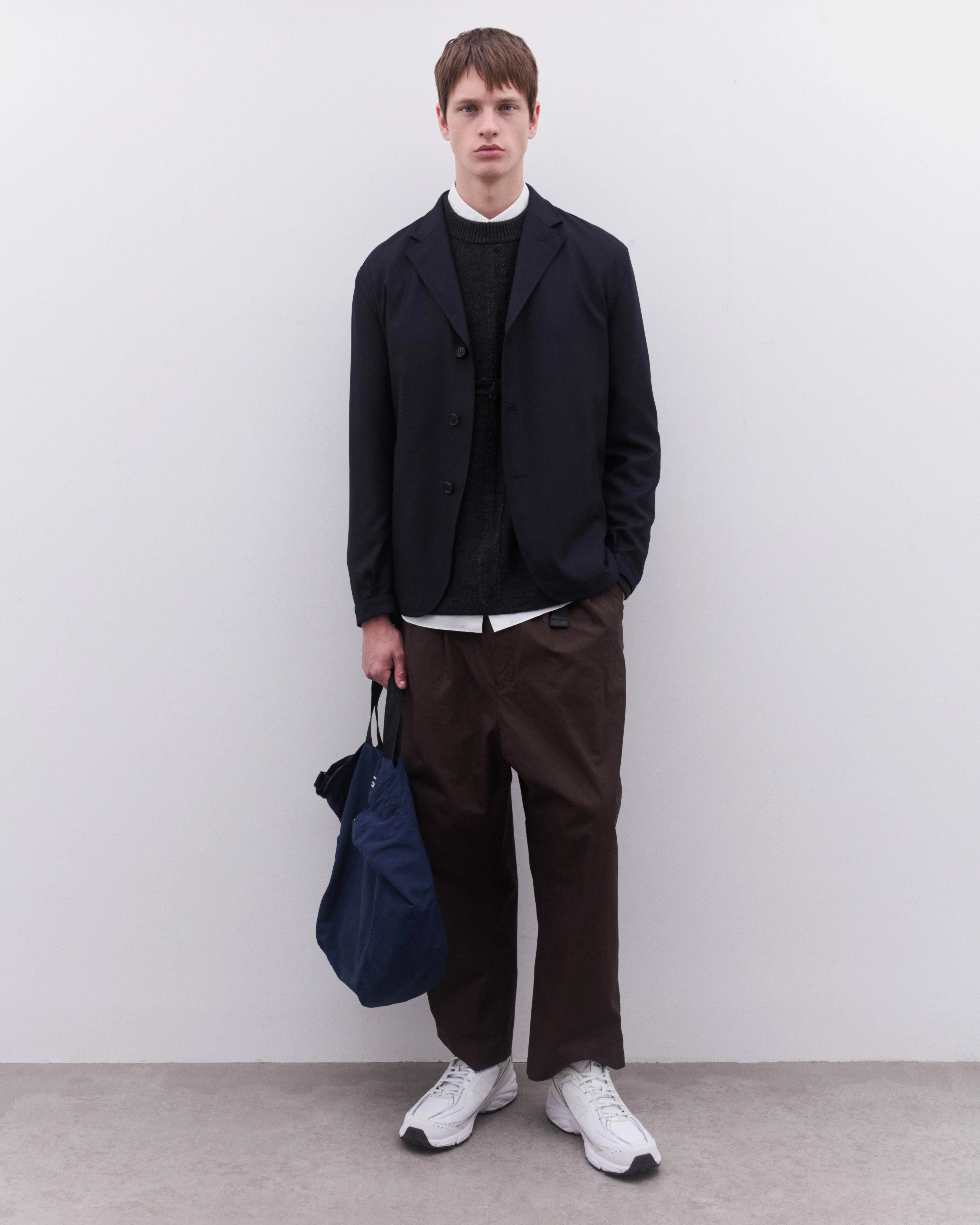 CDG Homme - Men’s Wool Blazer - (Navy) - Image 6