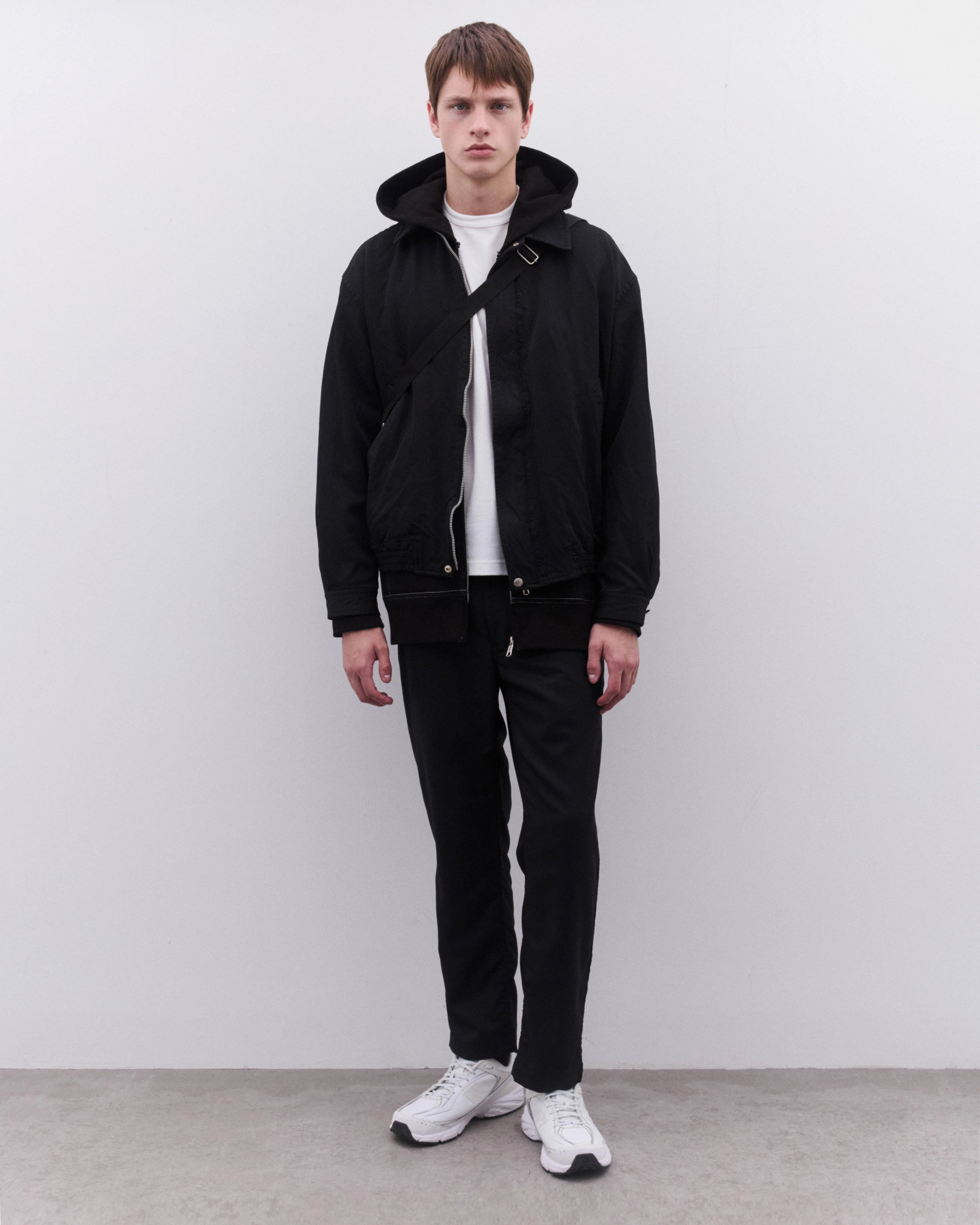 CDG Homme - Men’s Wool Tapered Trousers - (Black) - Image 6