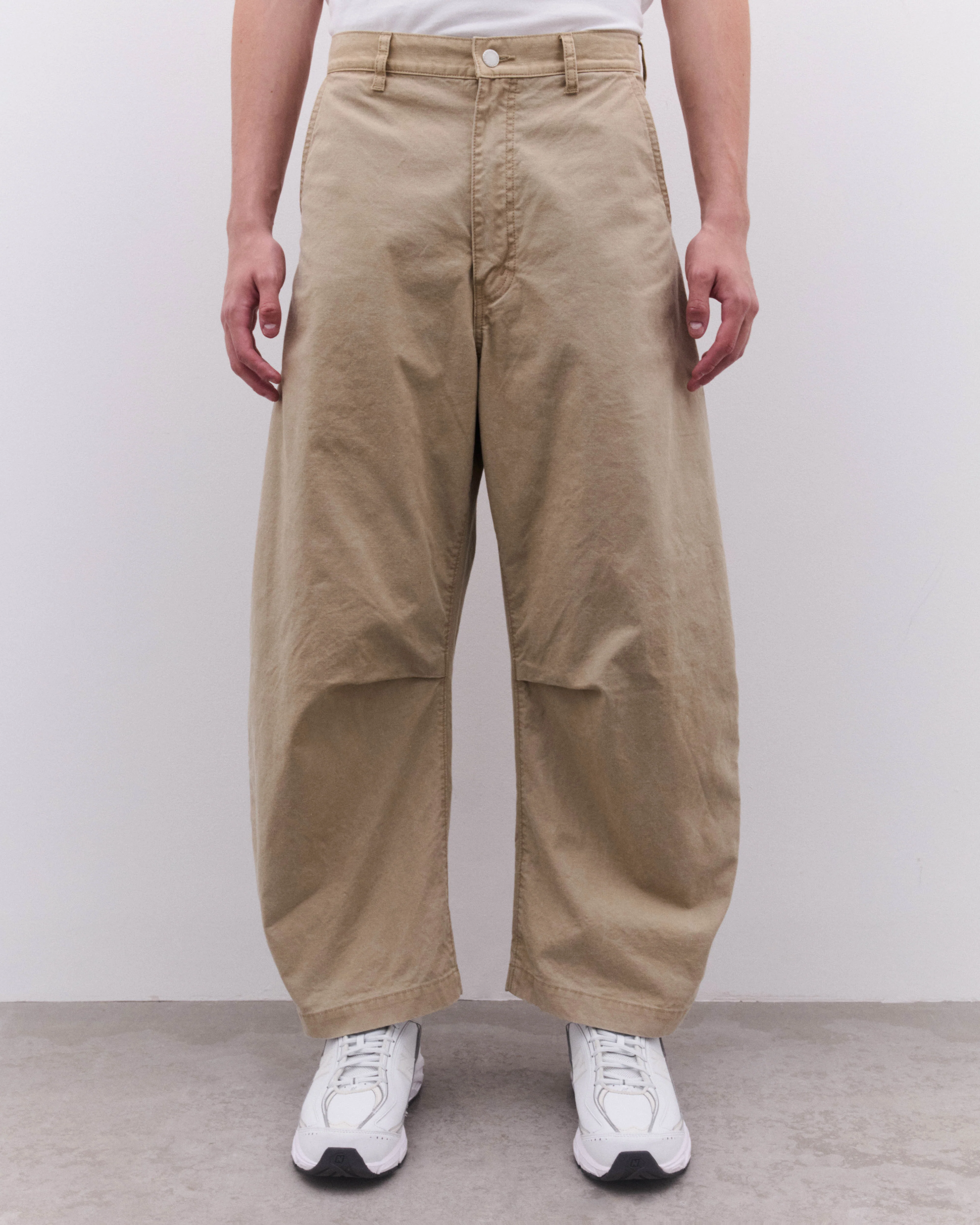 CDG Homme - Men’s Curved Hem Jeans - (Sand) - Image 3