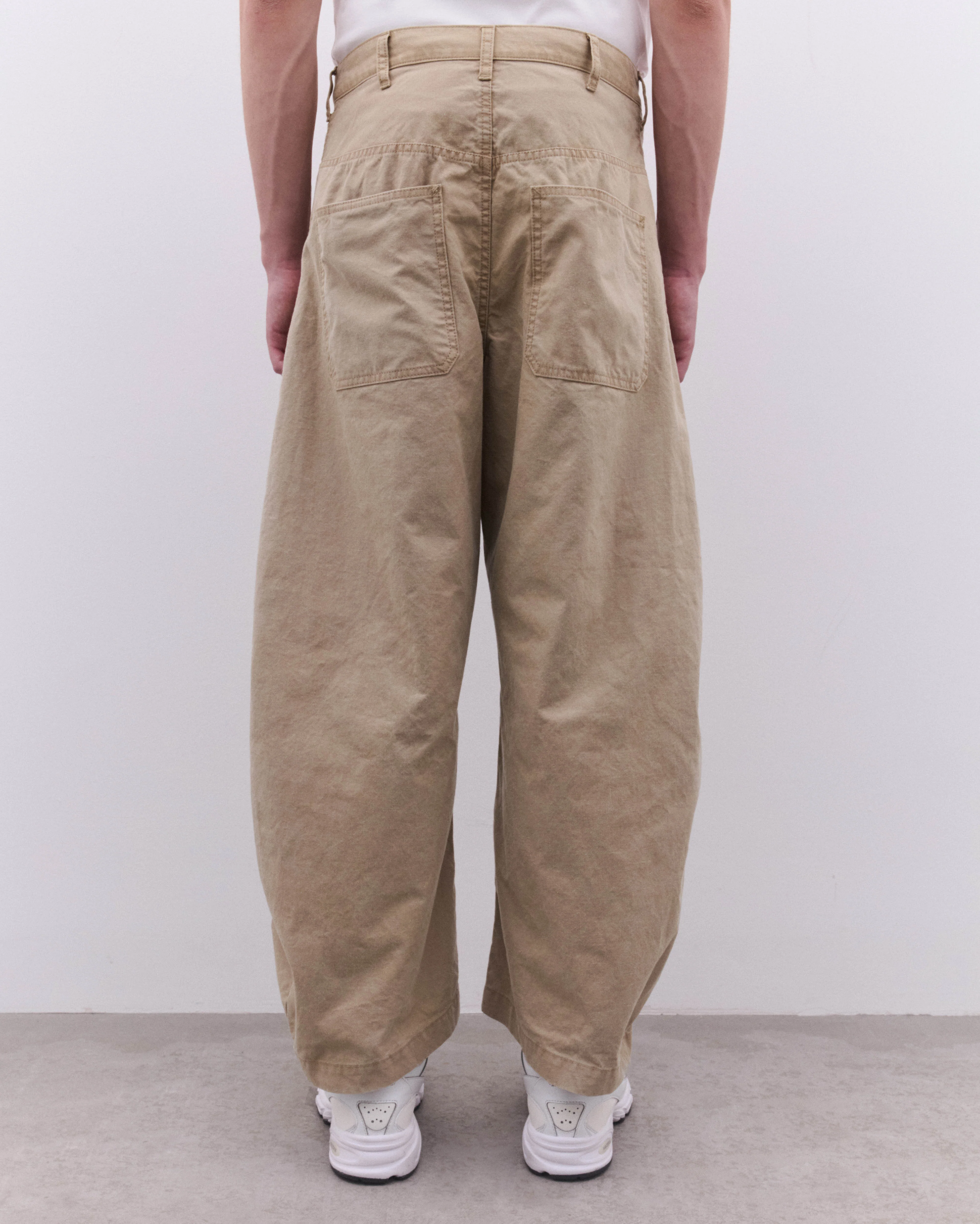 CDG Homme - Men’s Curved Hem Jeans - (Sand) - Image 5