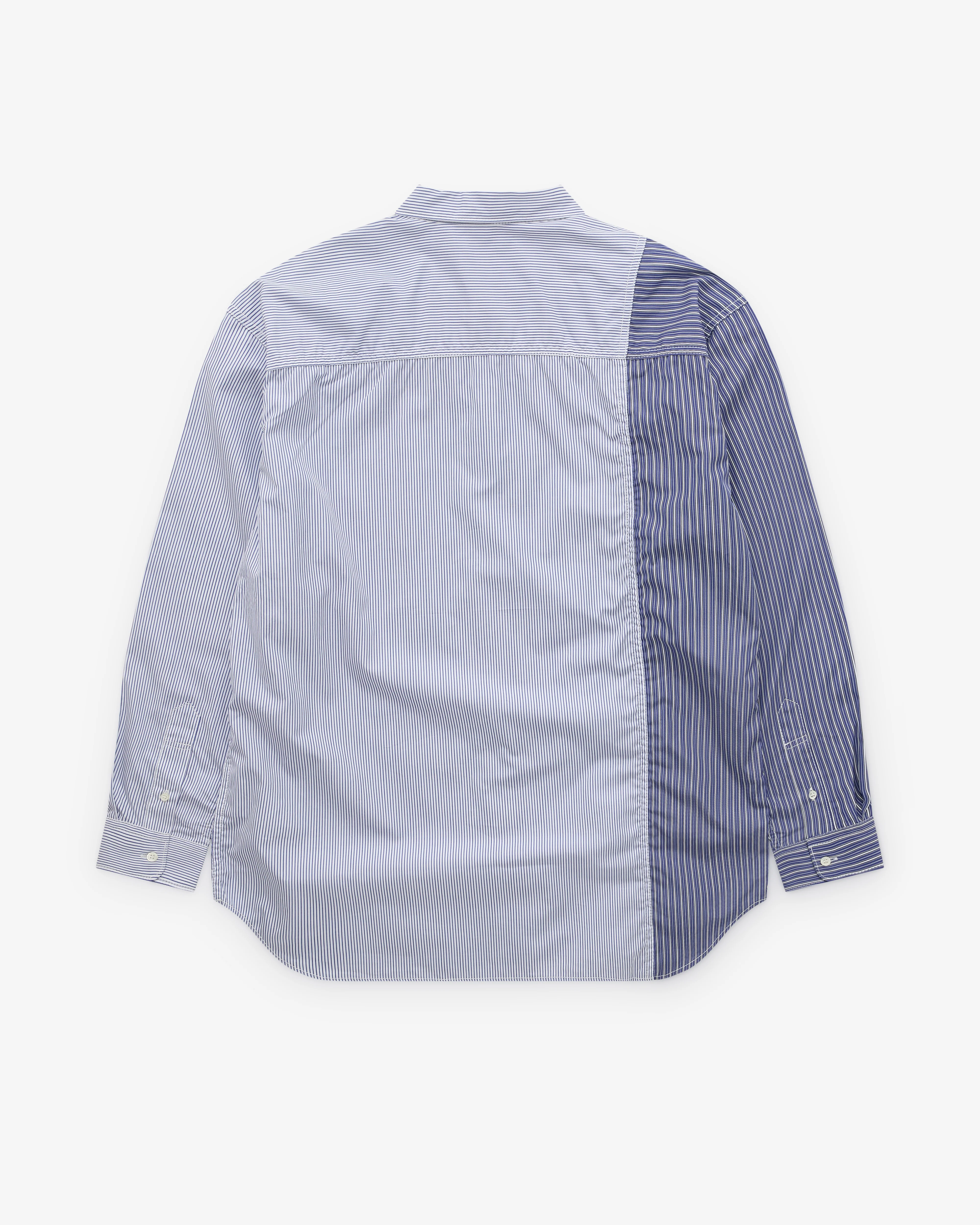 CDG Homme - Men’s Multi Stripe Shirt - (Blue) - Image 2