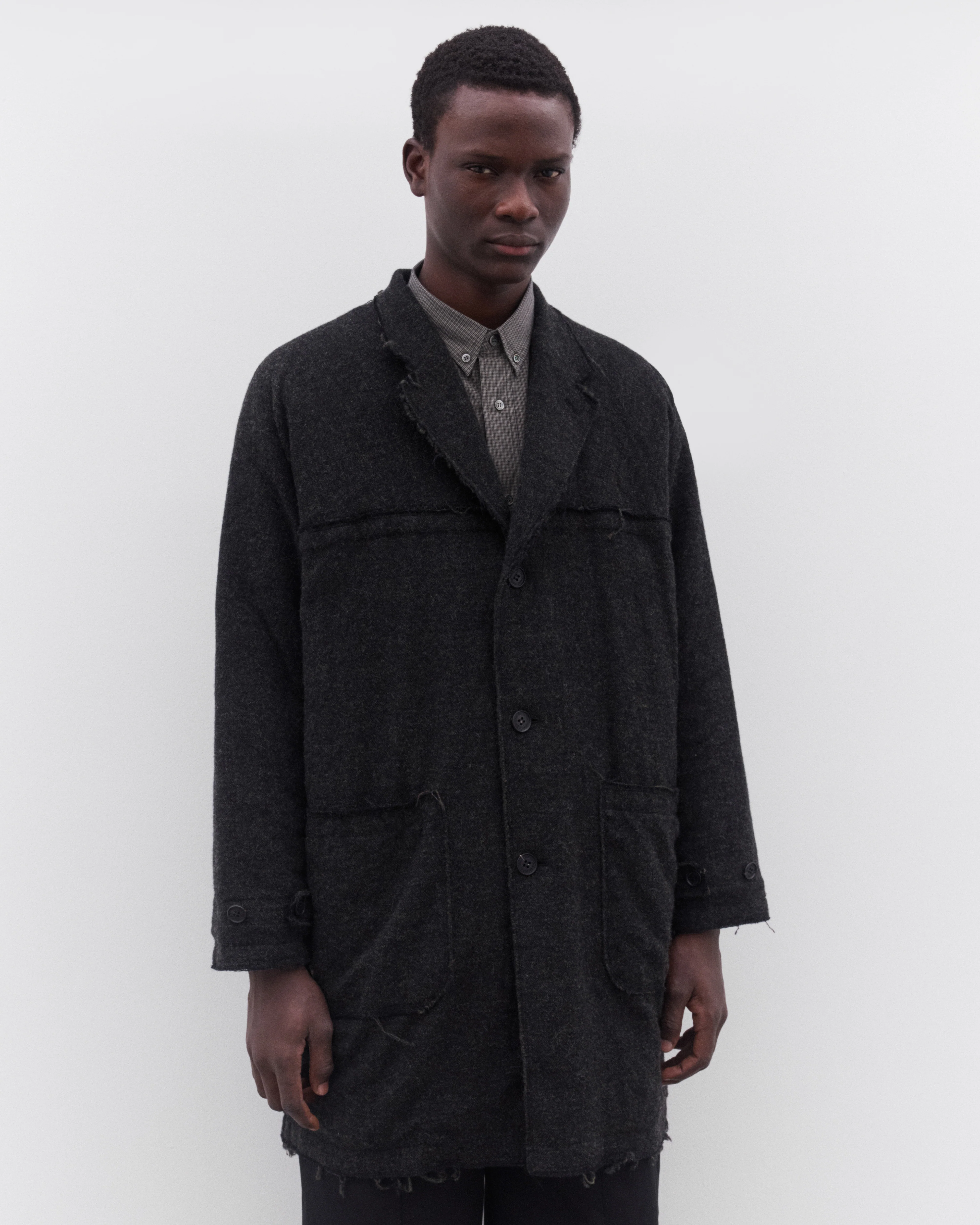 CDG Homme - Men’s Utility Pocket Shirt - (Black) - Image 3