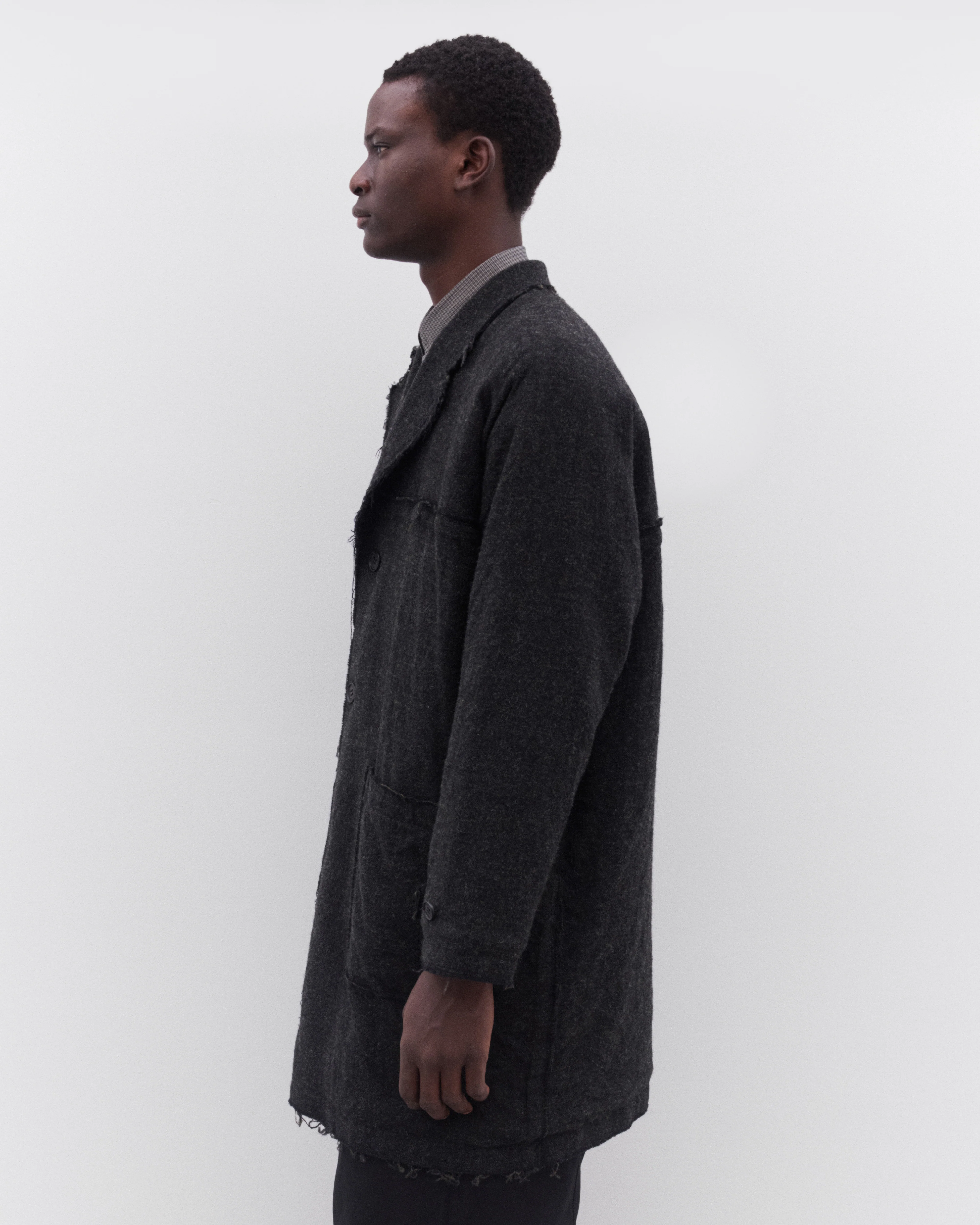 CDG Homme - Men’s Utility Pocket Shirt - (Black) - Image 4