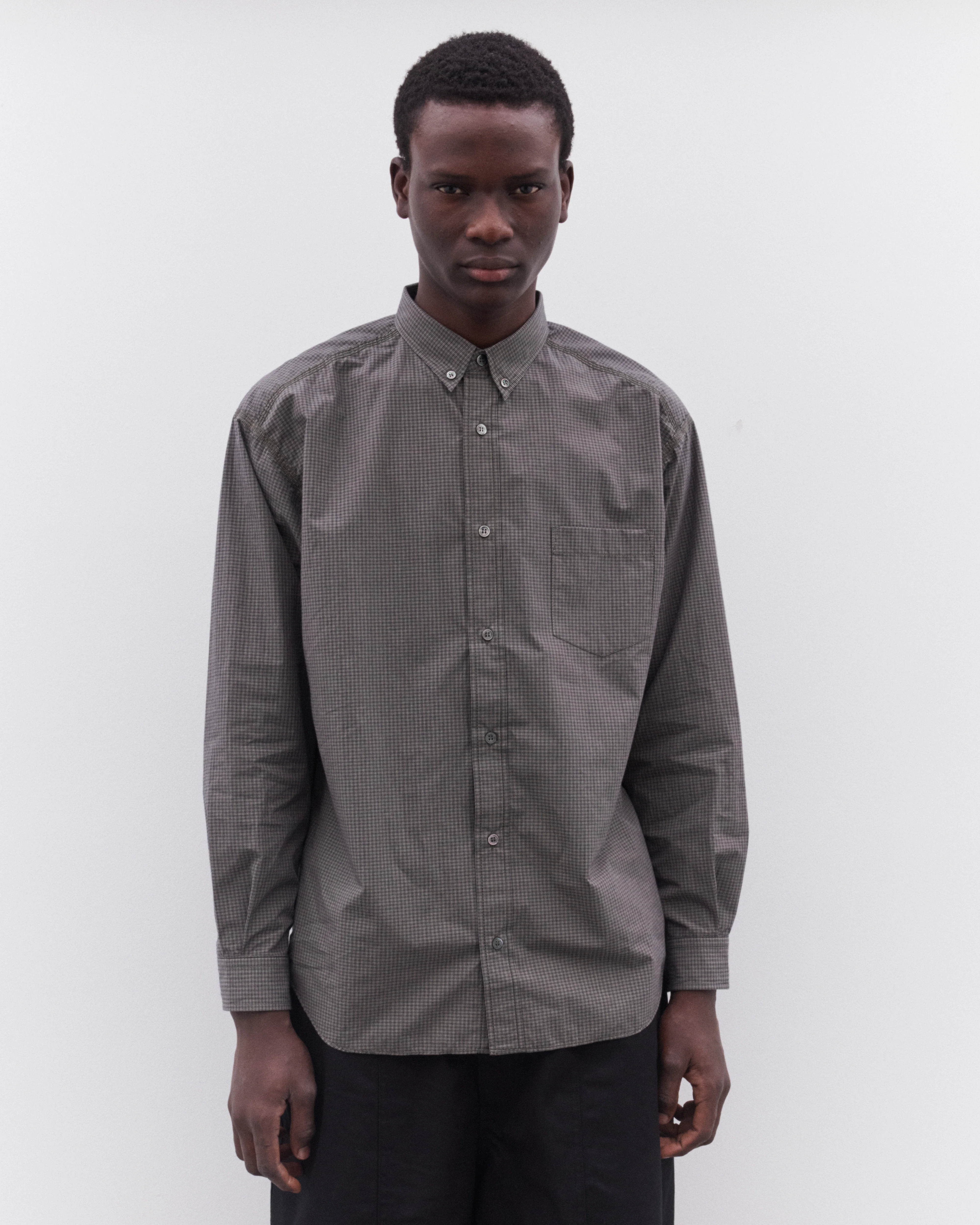 CDG Homme - Men’s Check Shirt - (Khaki) - Image 3