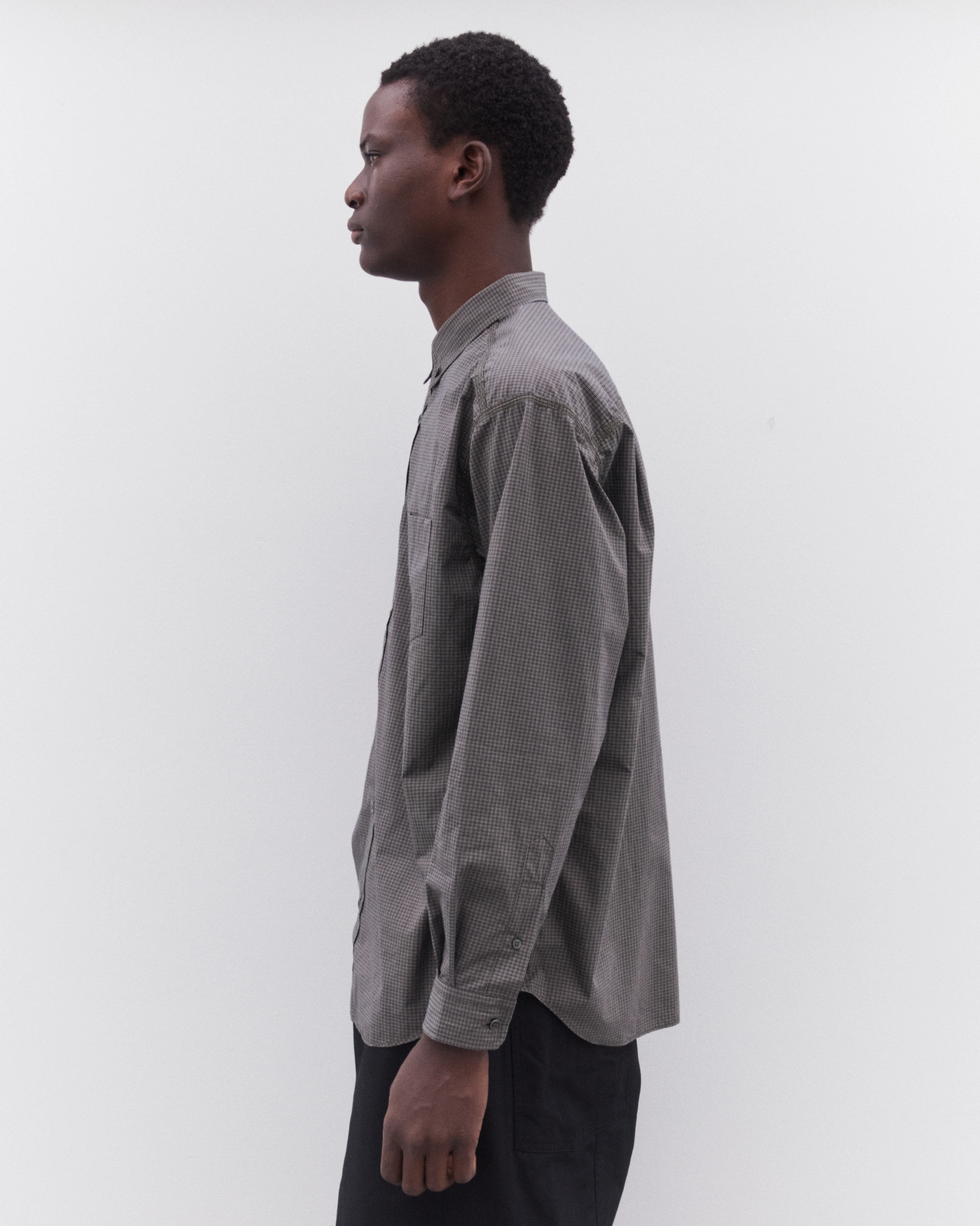 CDG Homme - Men’s Check Shirt - (Khaki) - Image 4