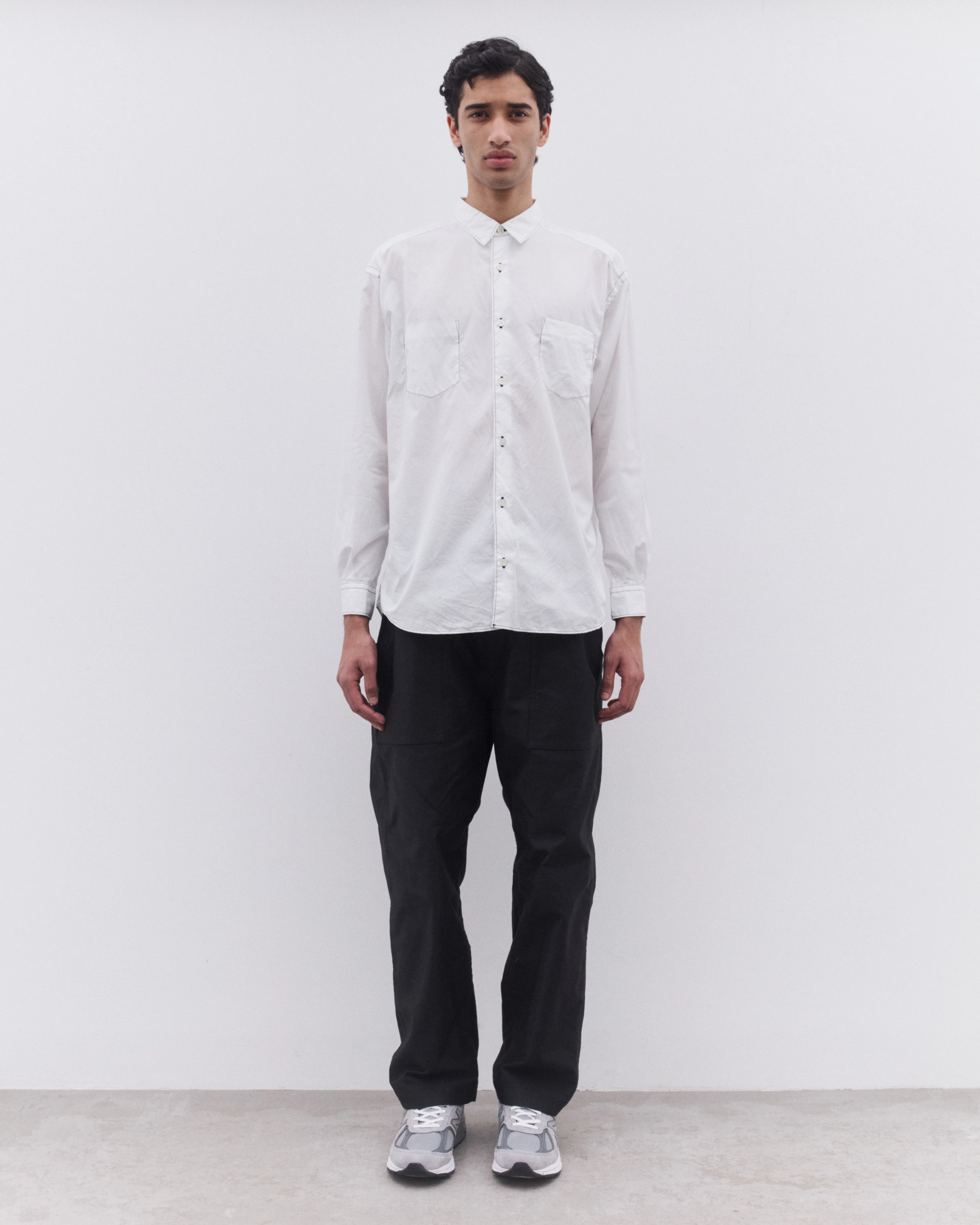 CDG Homme - Men’s Topstitch Shirt - (White) - Image 6