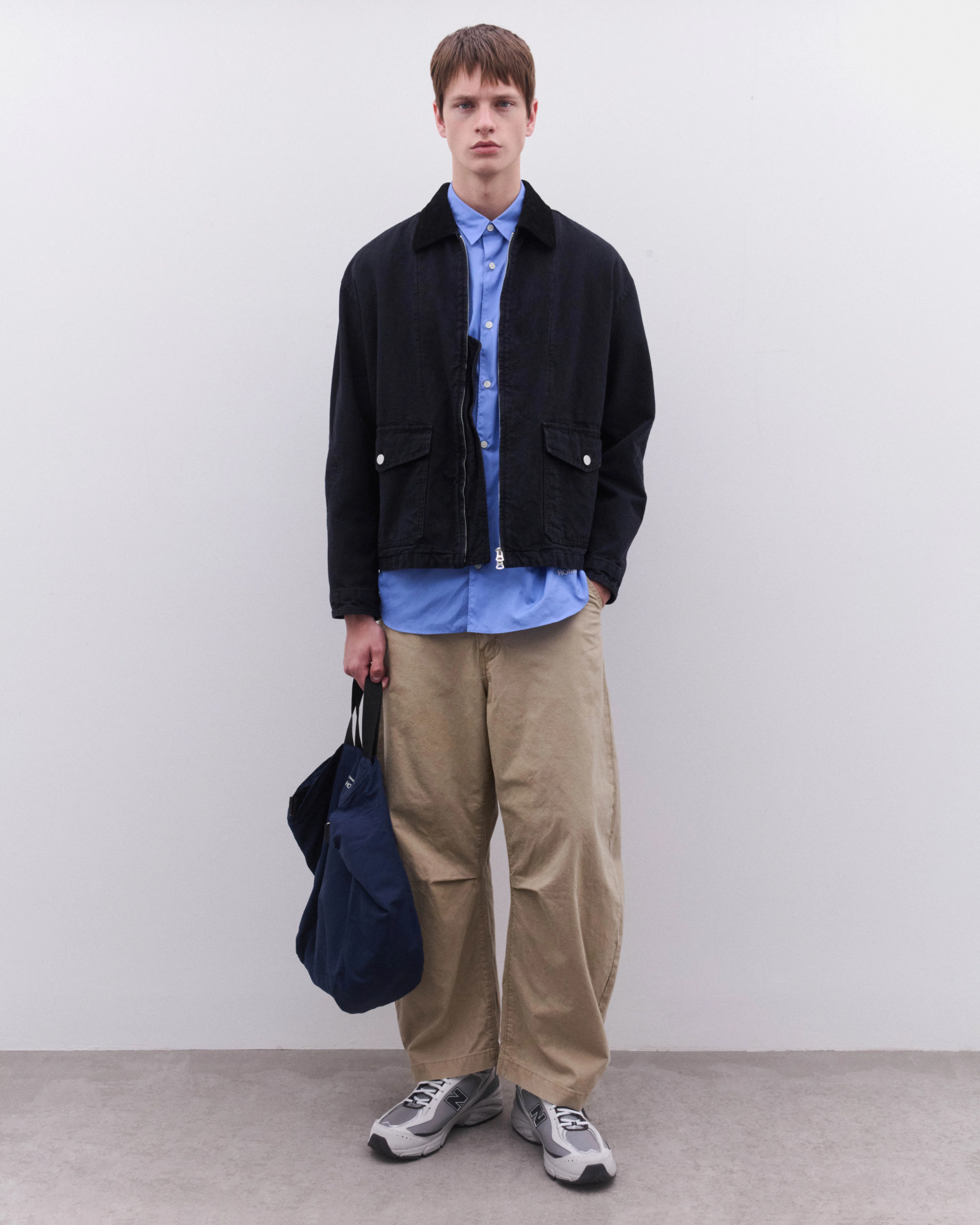 CDG Homme - Men’s Logo Shirt - (Blue) - Image 6
