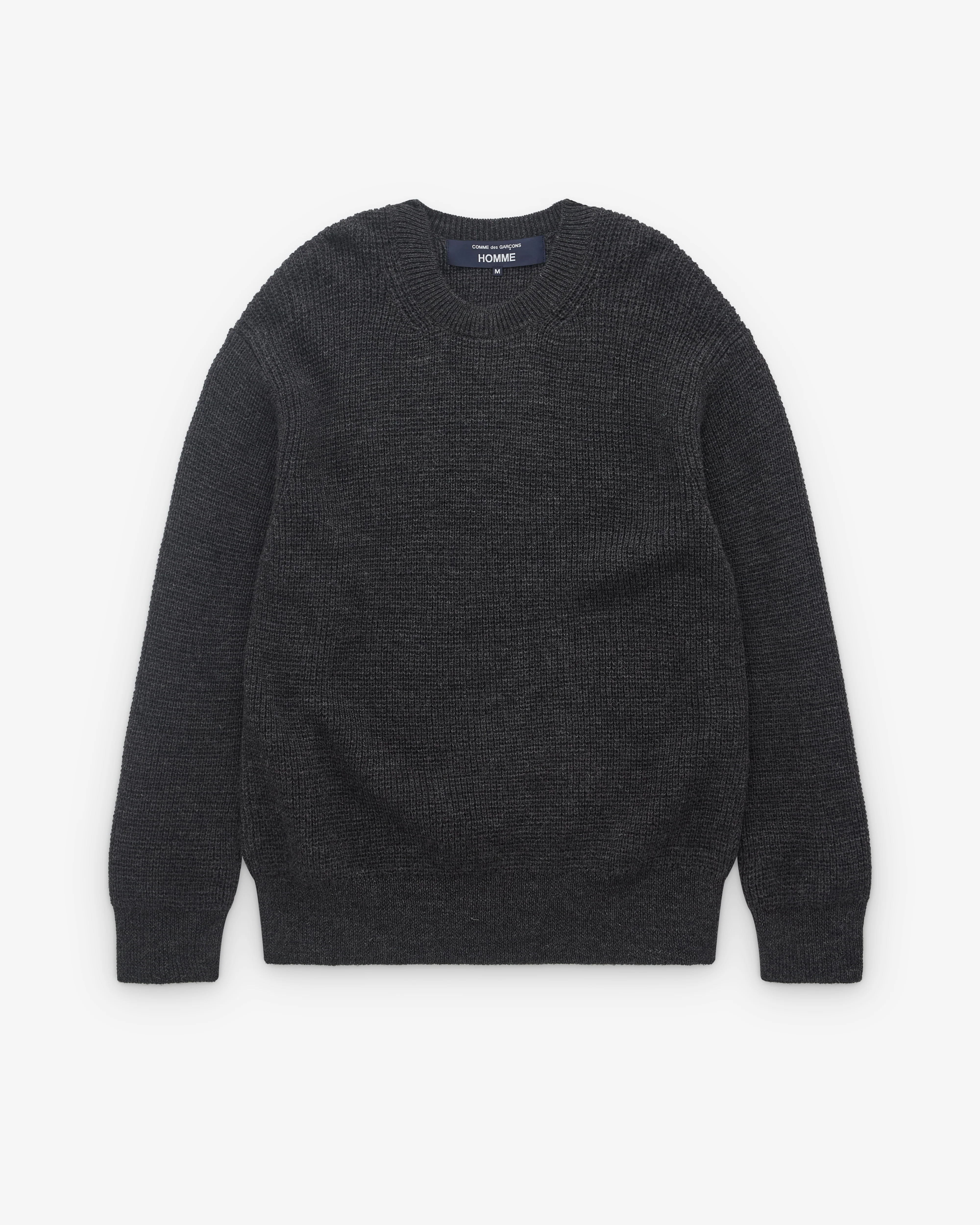 CDG Homme - Men’s Heavy Knit Sweatshirt - (Grey)