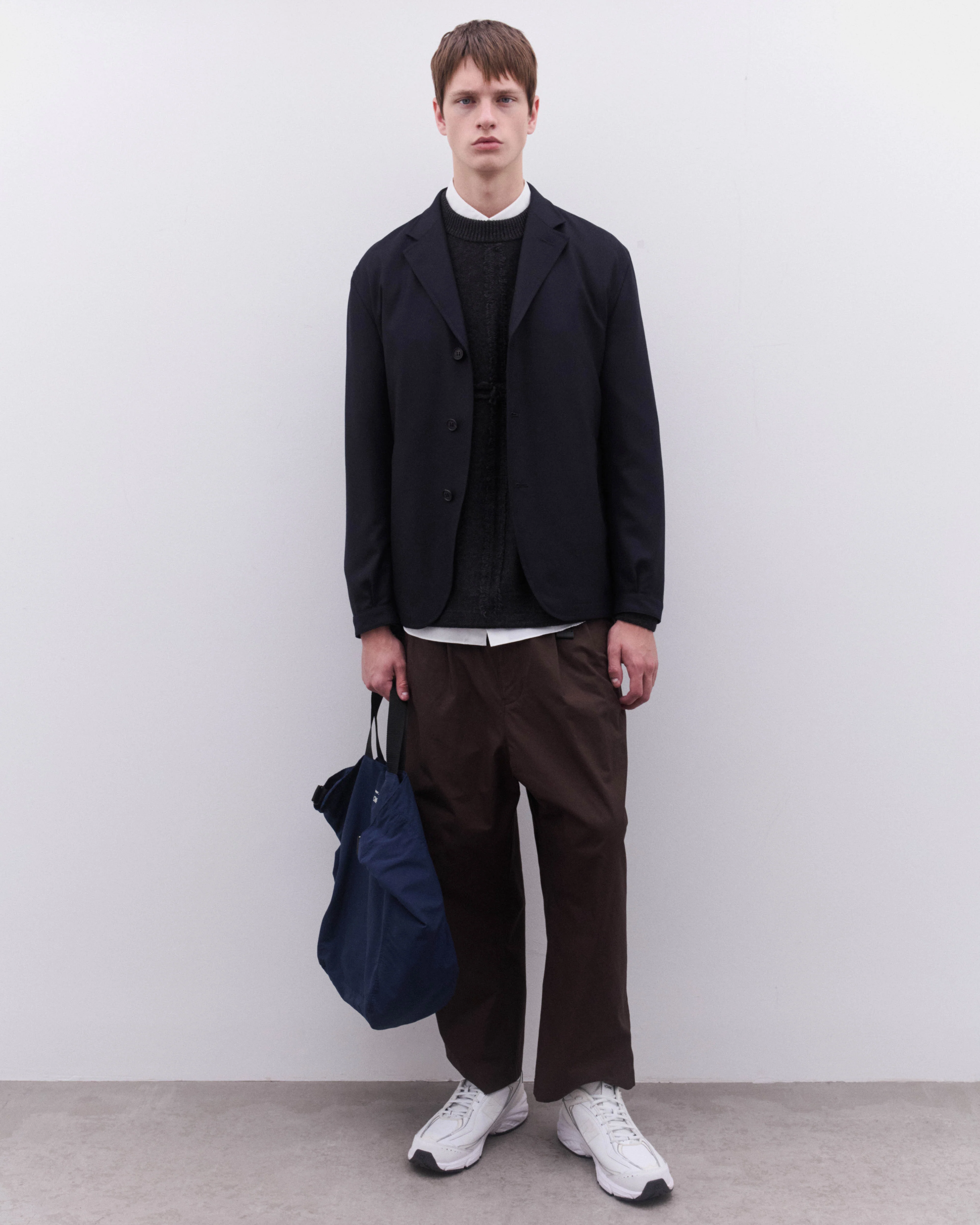 CDG Homme - Men’s Raglan Sleeve Sweater - (Grey) - Image 6
