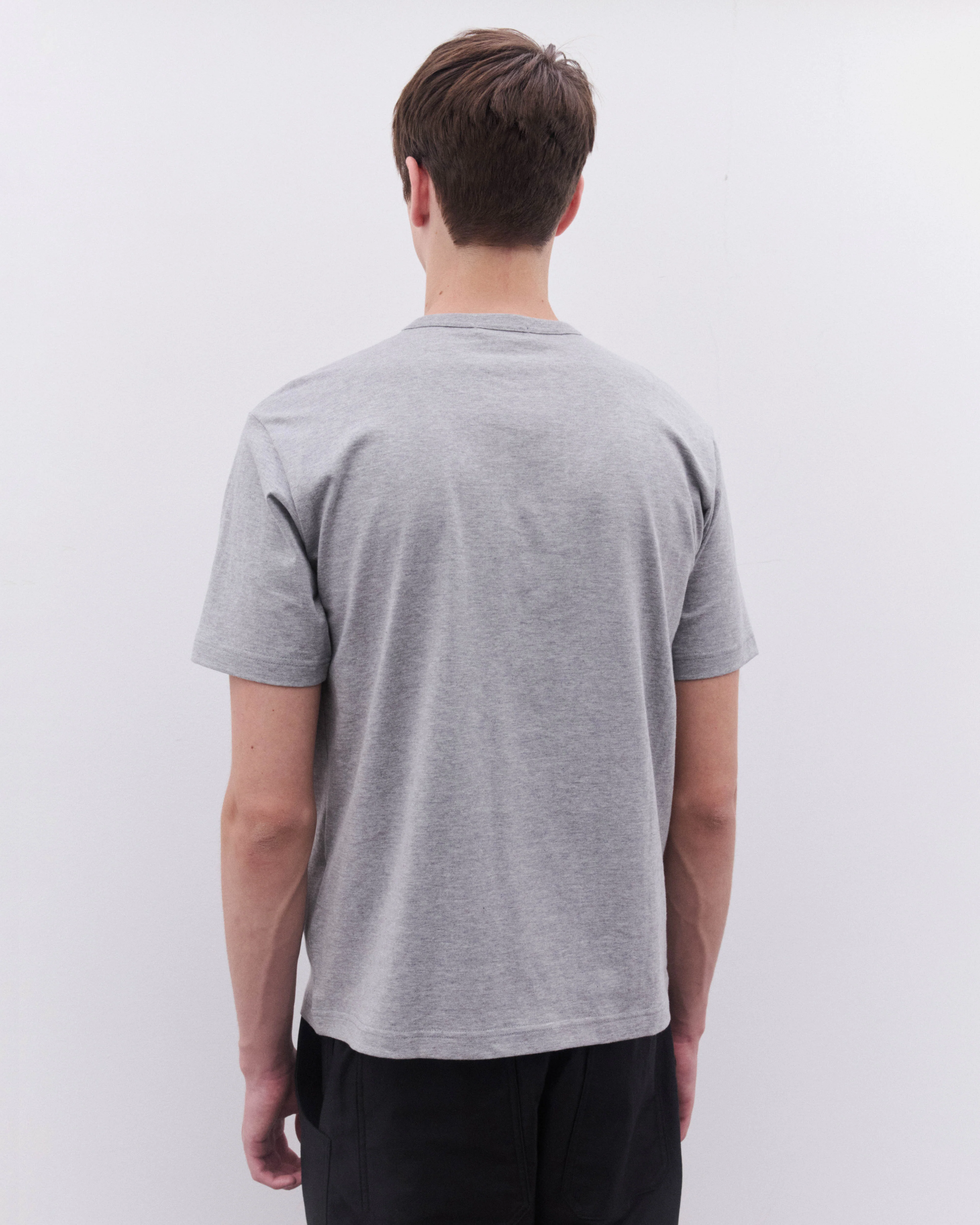 CDG Homme - Men’s Logo T-Shirt - (Grey) - Image 5
