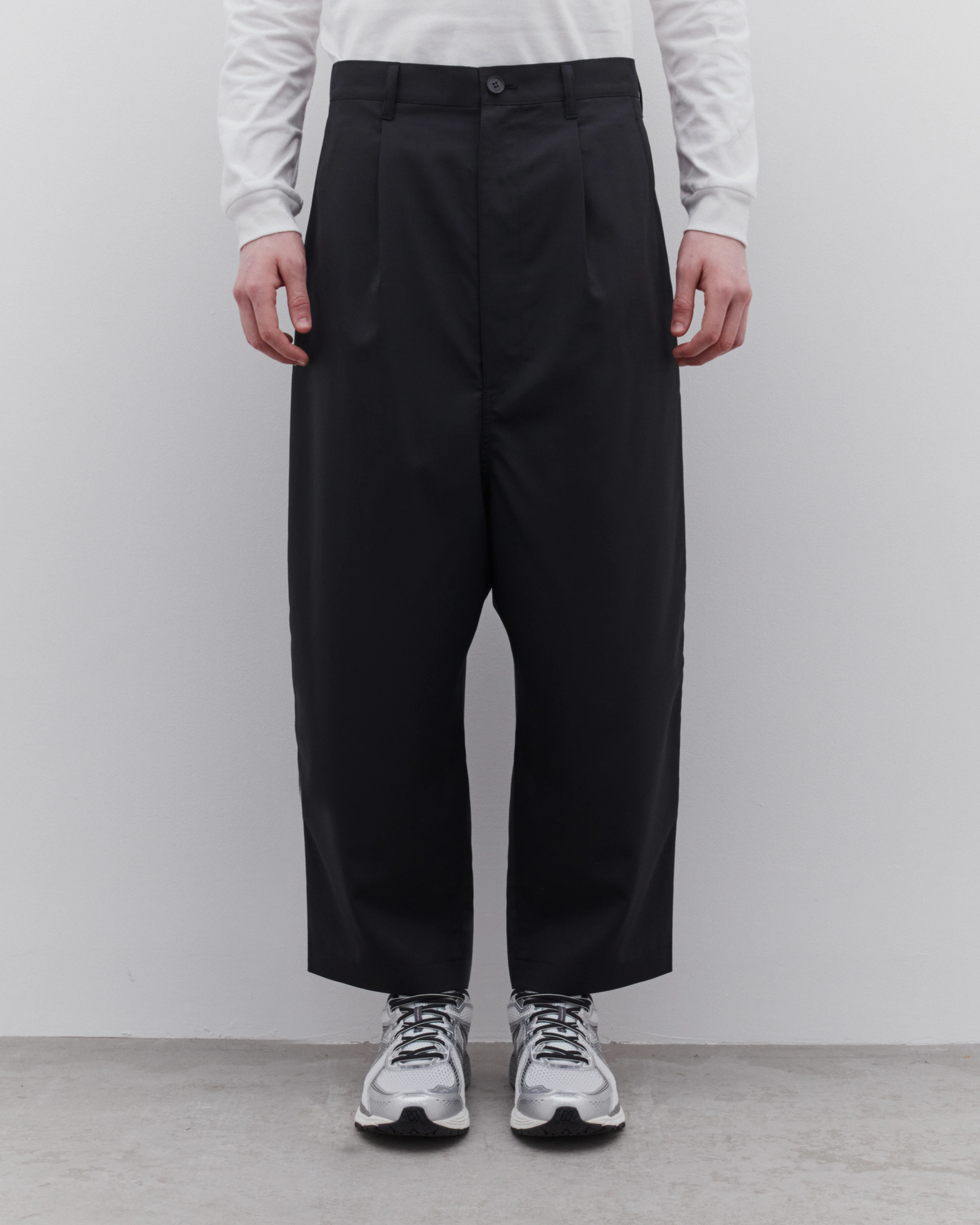 CDG Homme - Men’s Tropical Wool Pants - (Black) - Image 2