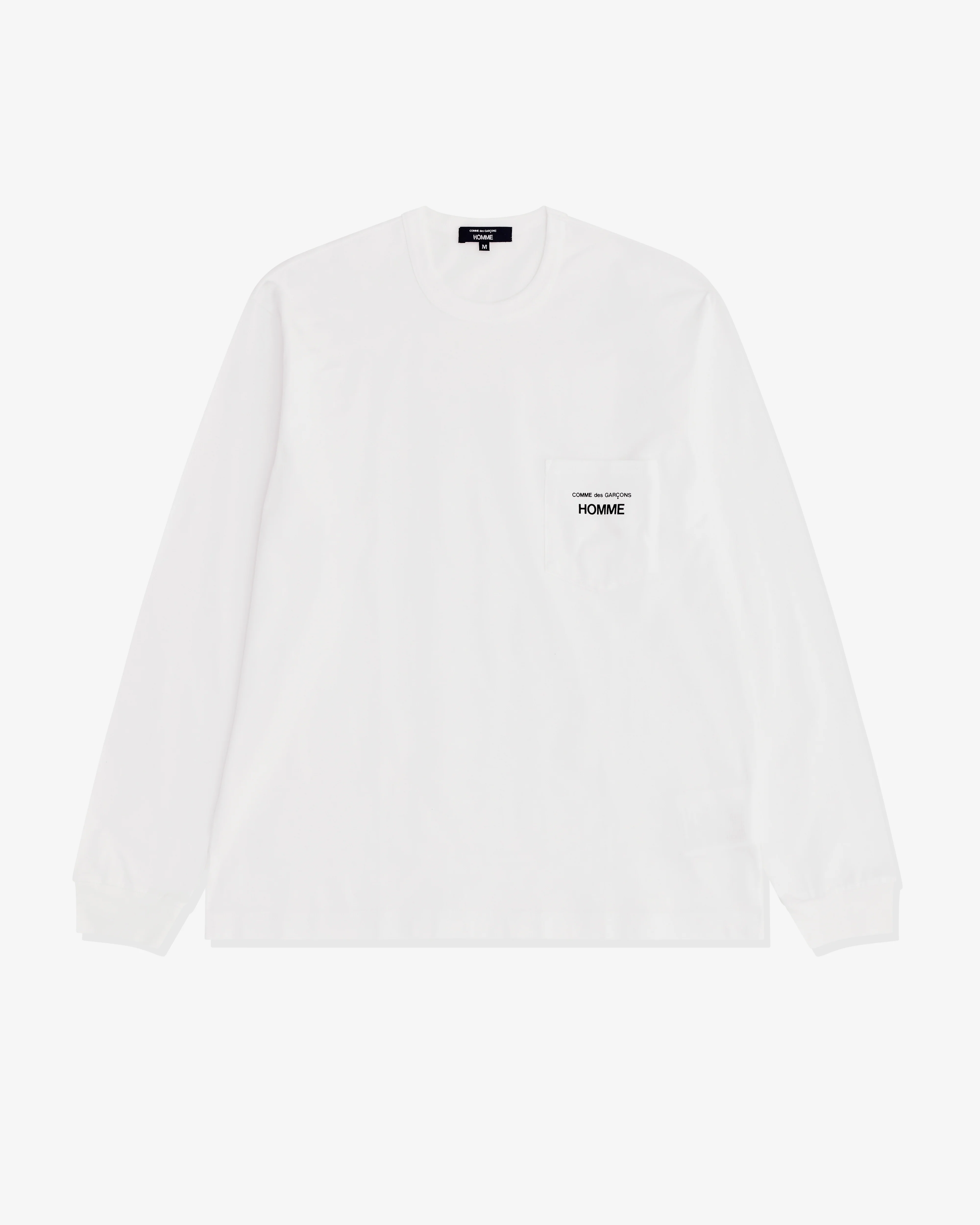 CDG Homme - Men’s Long Sleeve T-Shirt - (White)