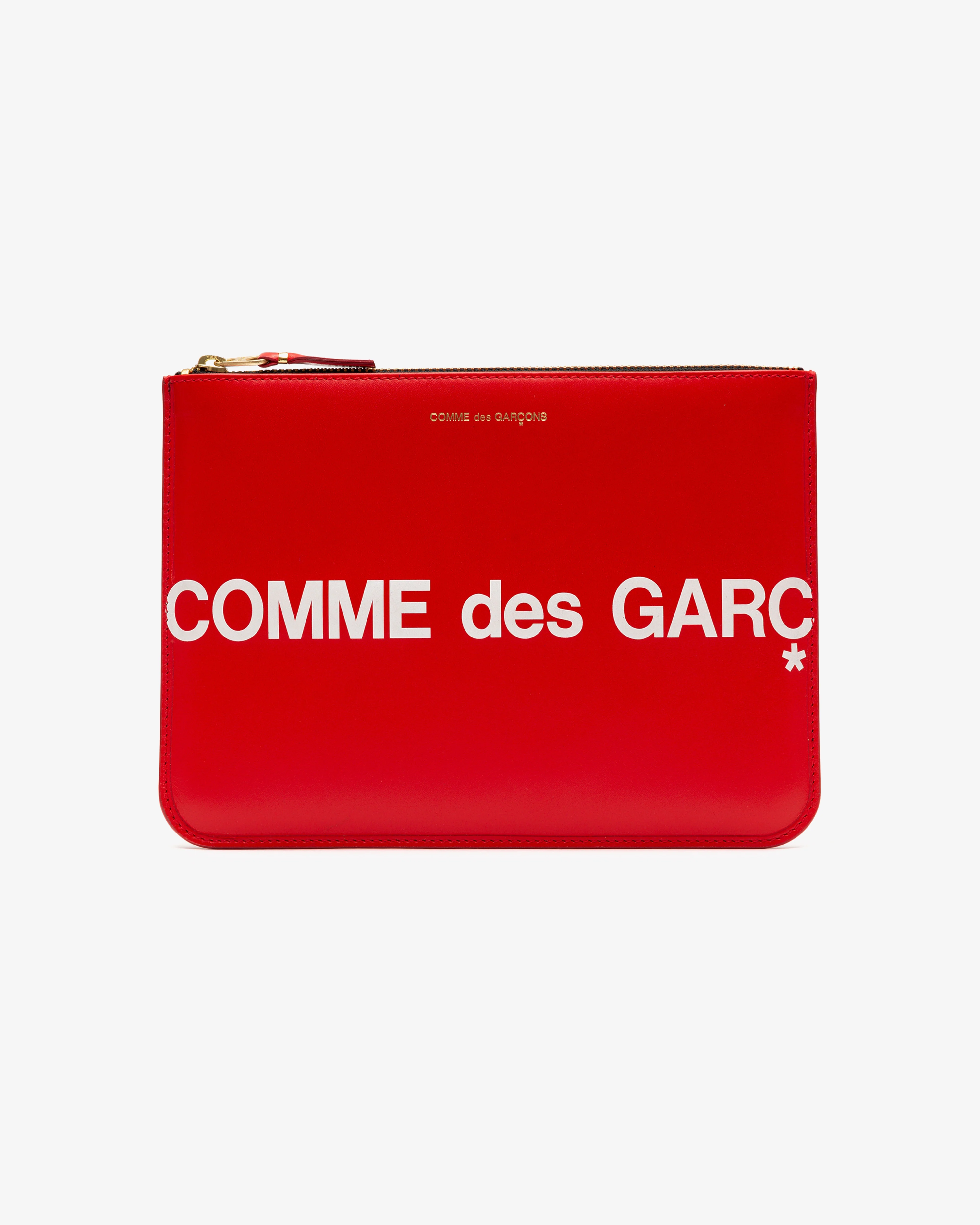 CDG Wallet - Huge Logo Zip Pouch - (Red SA5100HL)