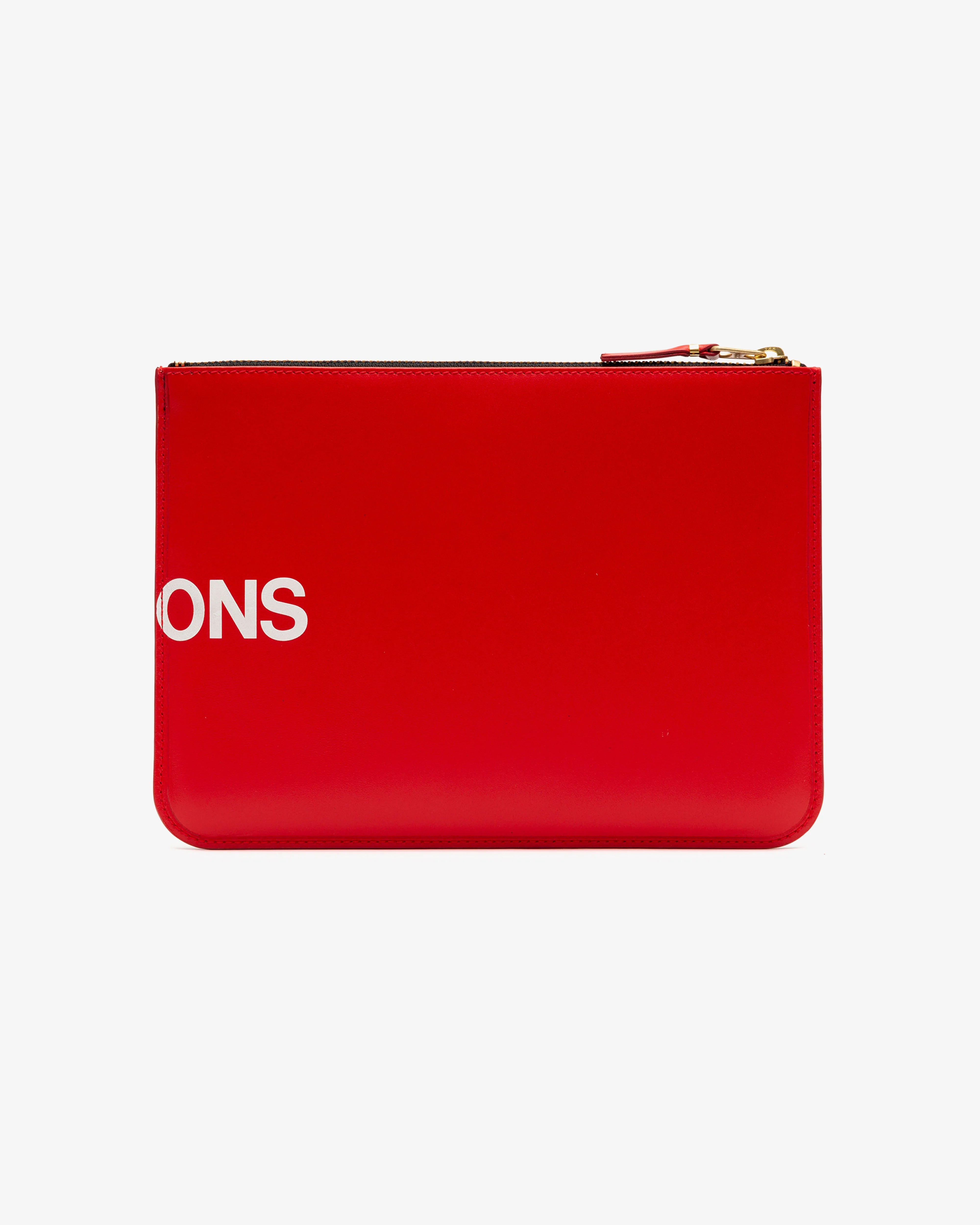 CDG Wallet - Huge Logo Zip Pouch - (Red SA5100HL) - Image 3