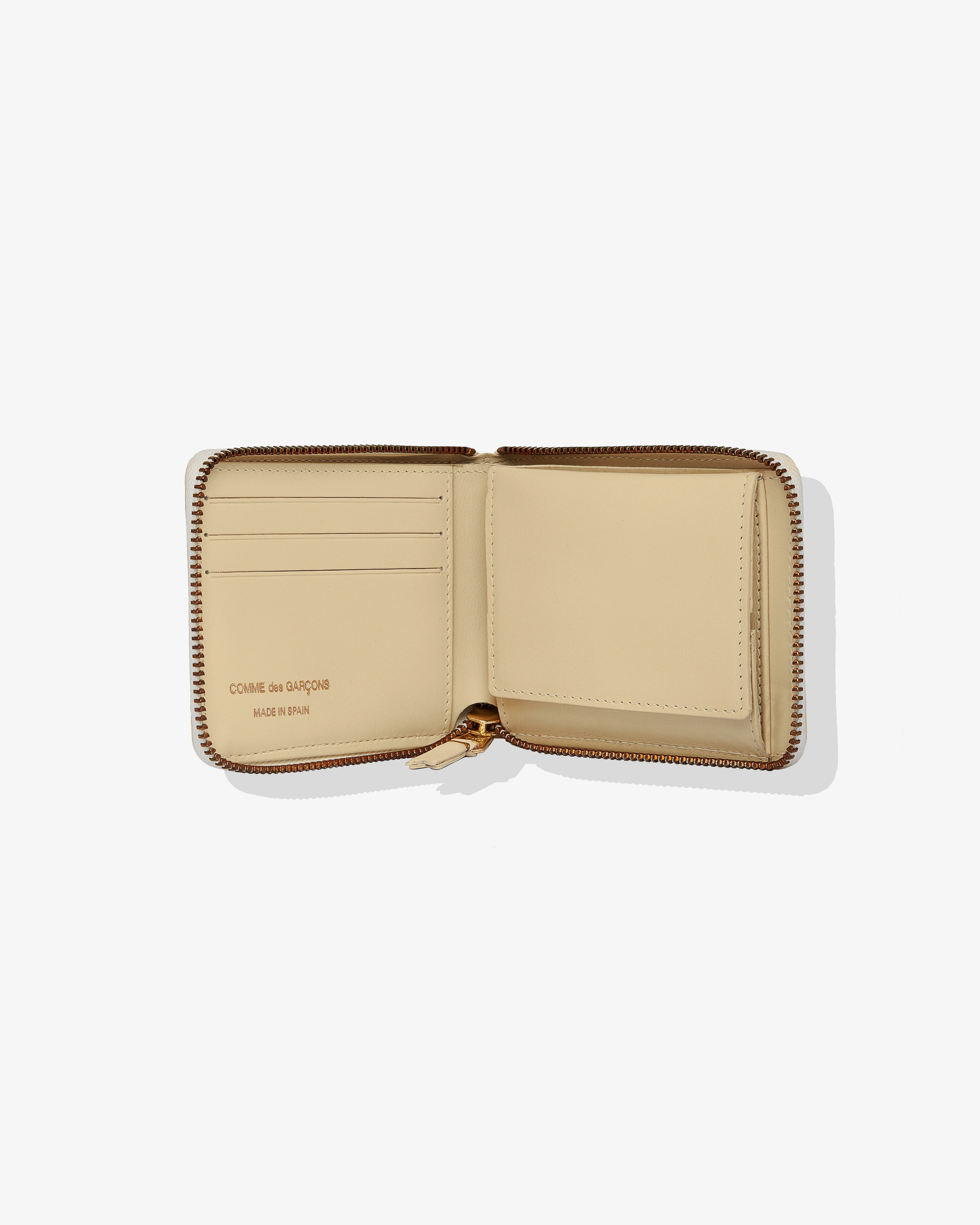 CDG Wallet - Full Zip Around Wallet - (Off White SA7100) - Image 3