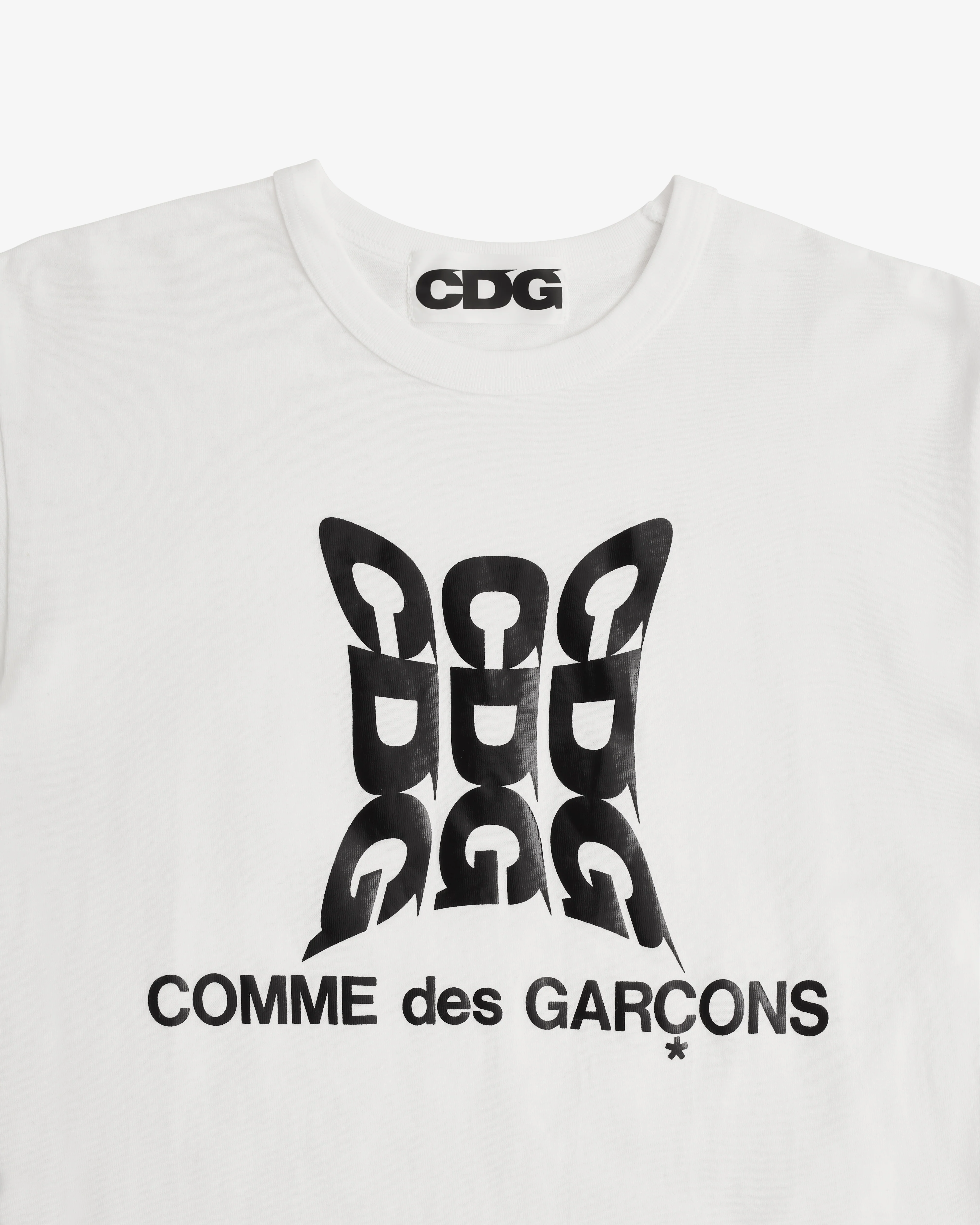 CDG - Men's Wave Logo T-Shirt - (White) - Image 2