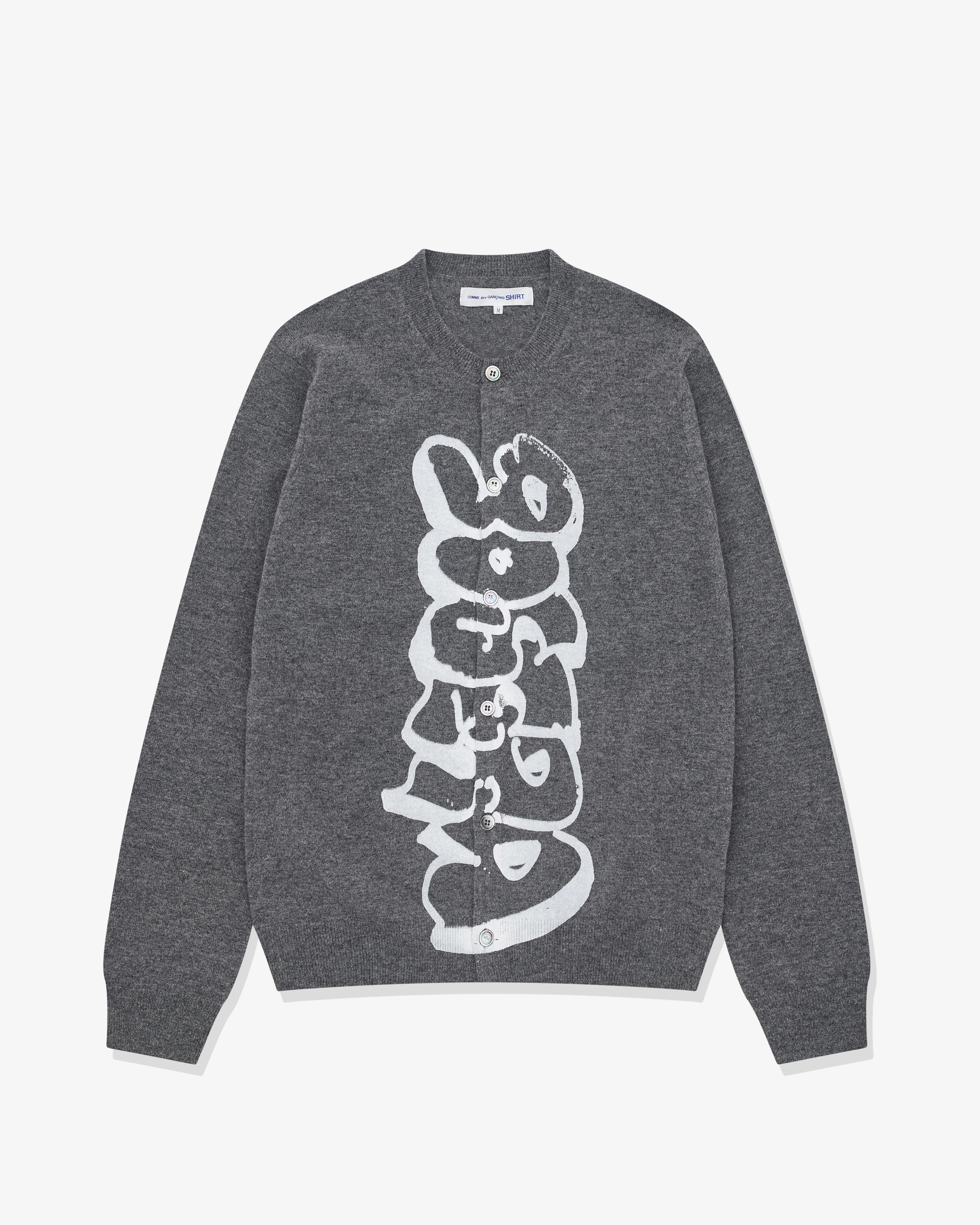 CDG Shirt - Men’s A$AP Nast 90s Era Crewneck Cardigan - (Grey)