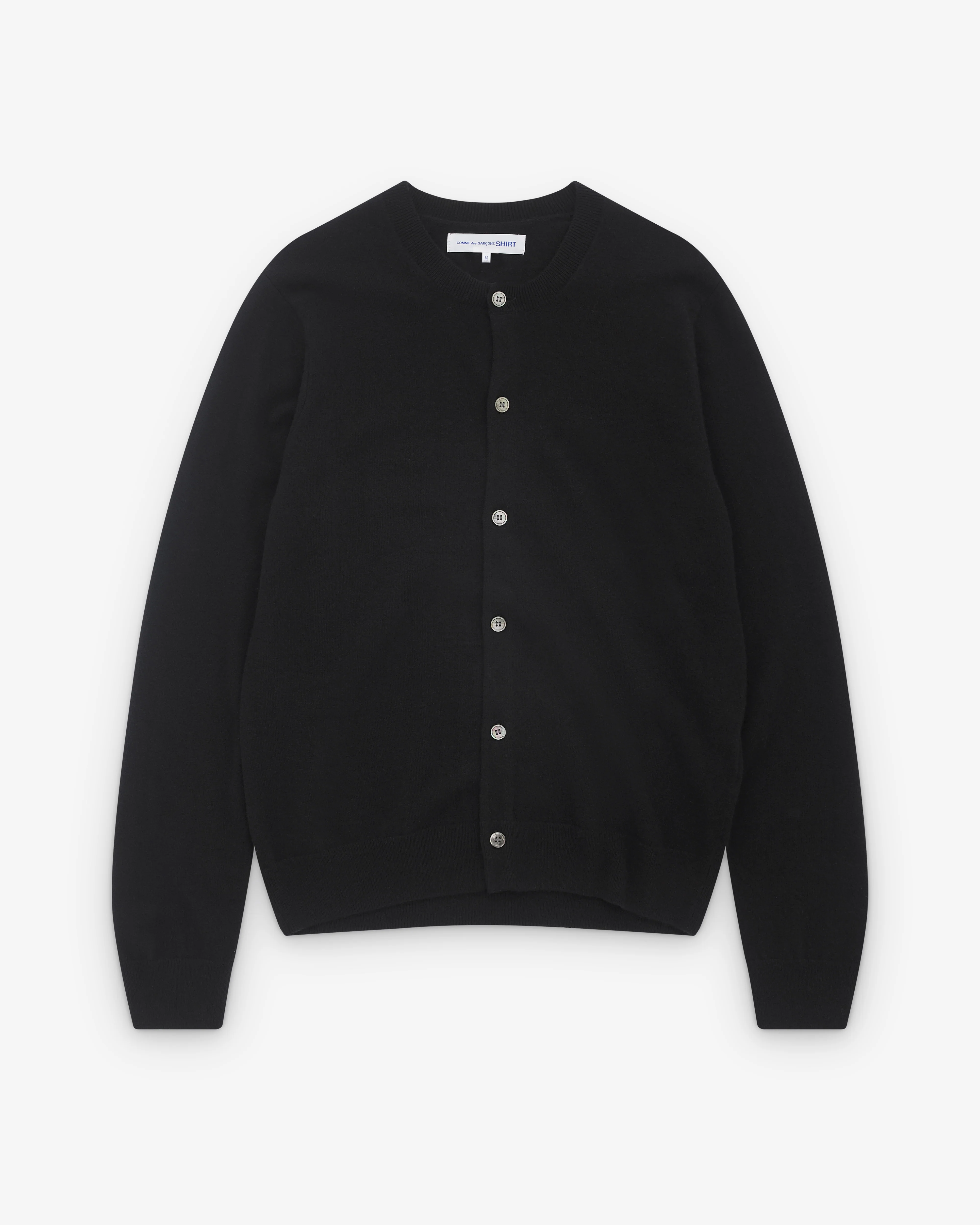 CDG Shirt - Men’s Round Neck Cardigan - (Black)