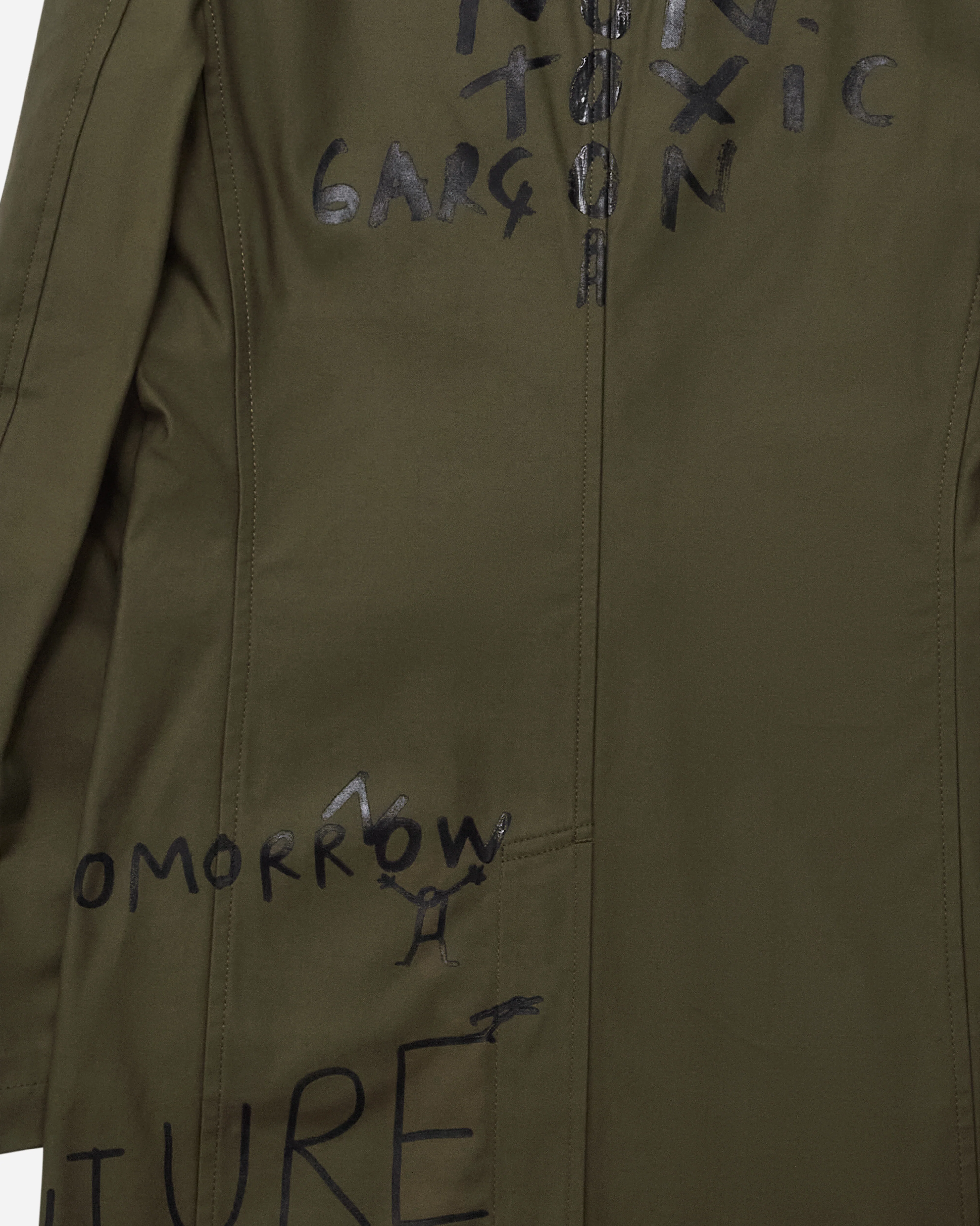 CDG Shirt - Men's World Hope Coat - (Khaki Green) - Image 3