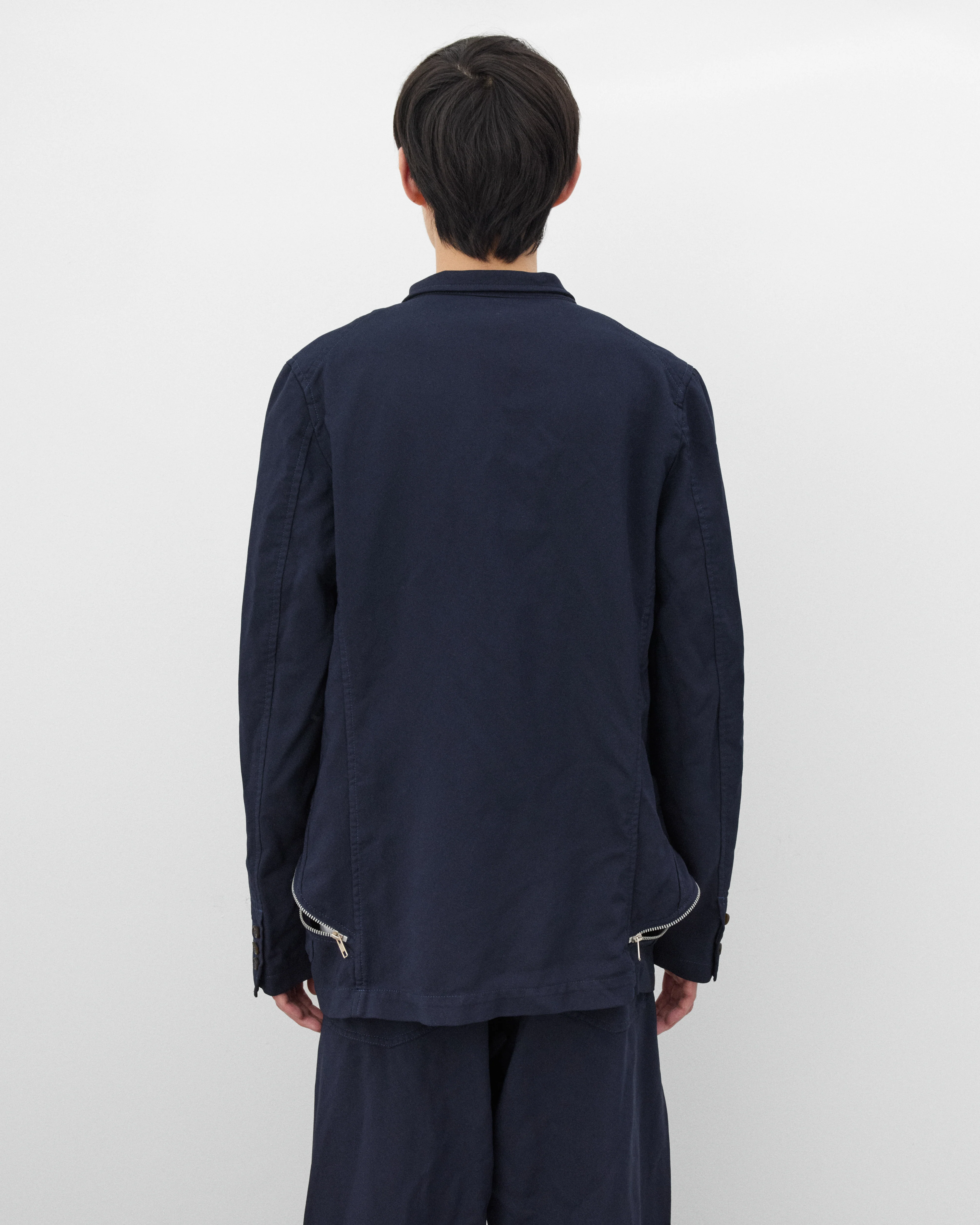 CDG Shirt - Men's Dual Zip Blazer - (Navy) - Image 5