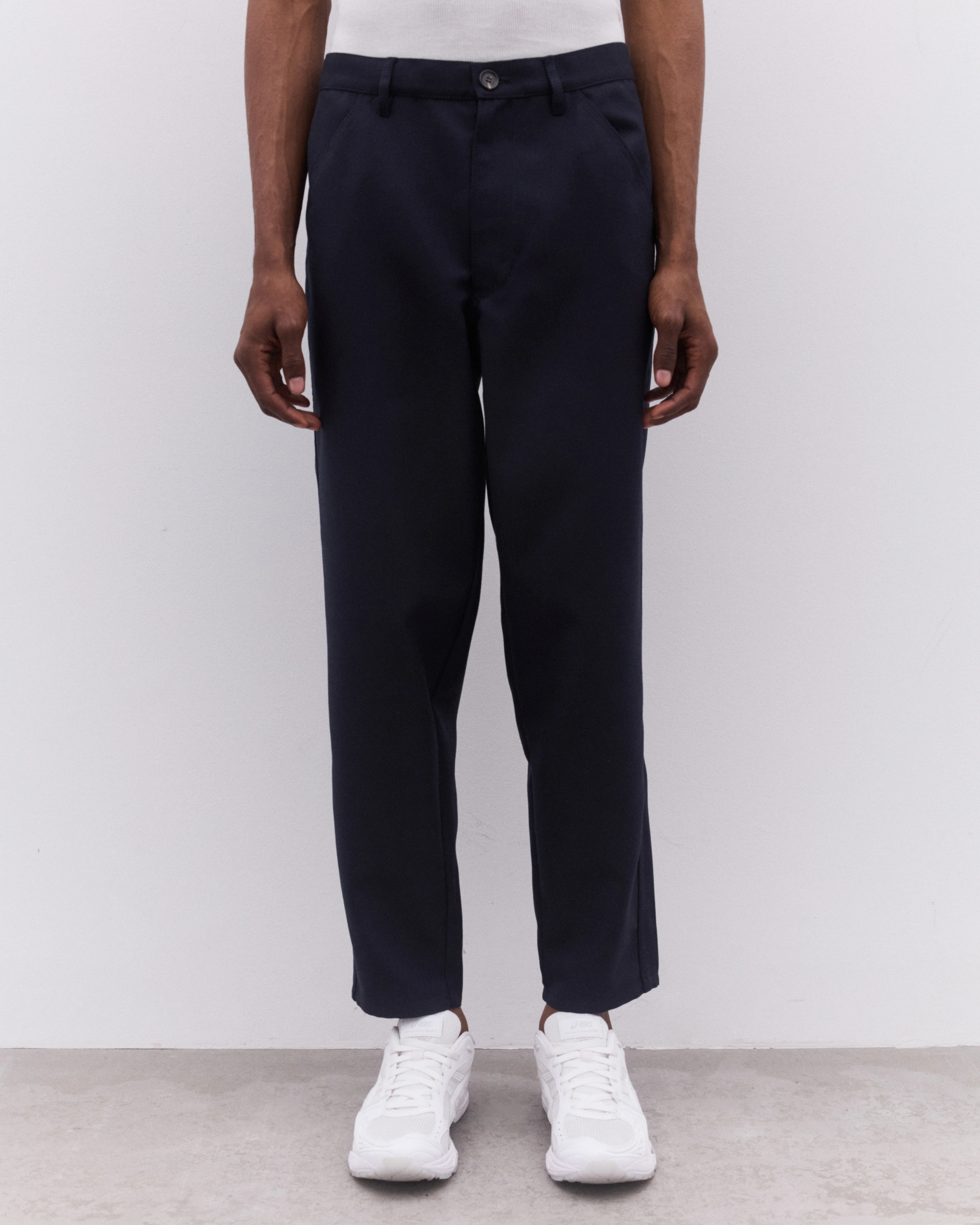CDG Shirt - Men’s Tapered Leg Trouser - (Navy) - Image 2