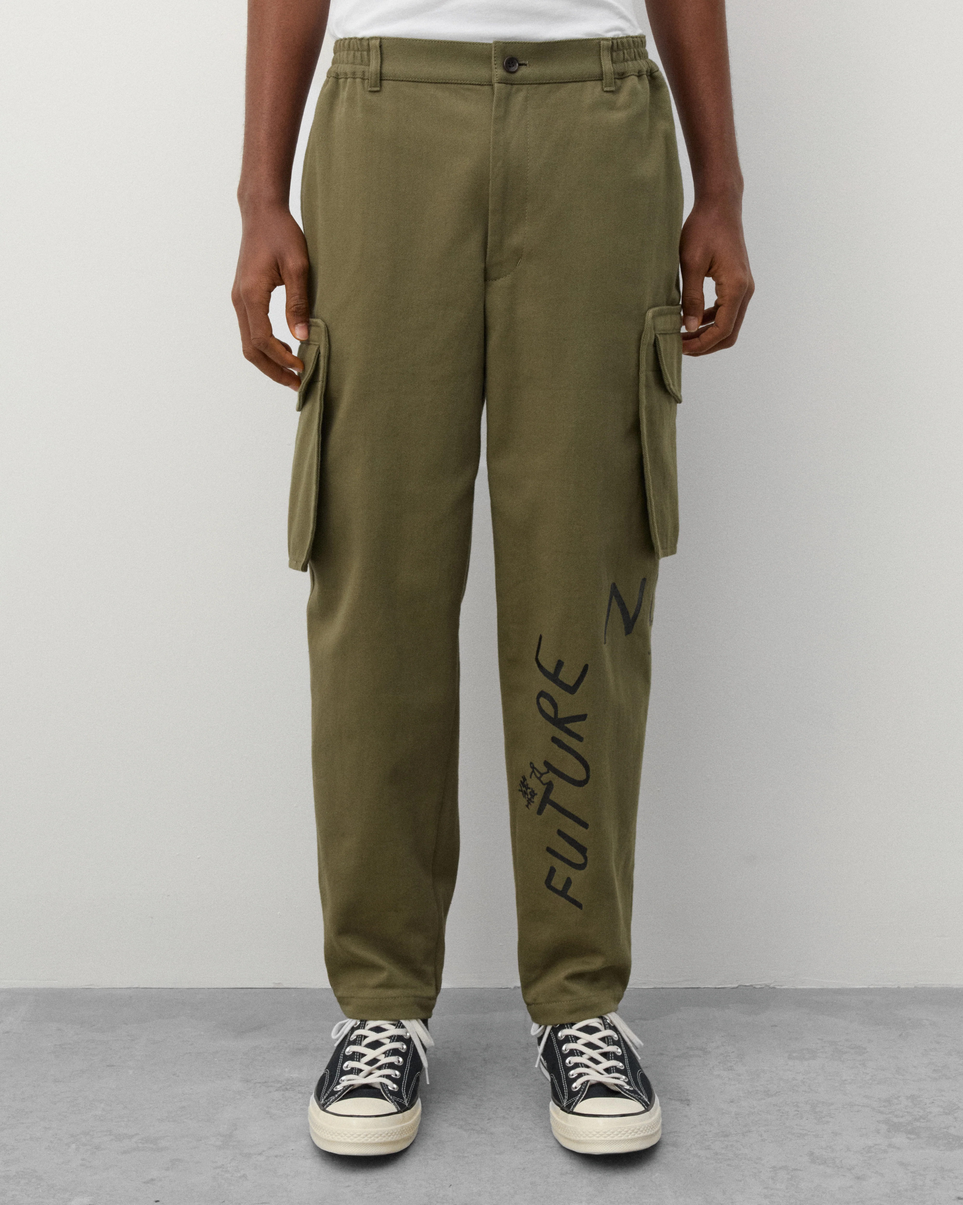 CDG Shirt - Men's Now Future Trousers - (Khaki Green) - Image 3