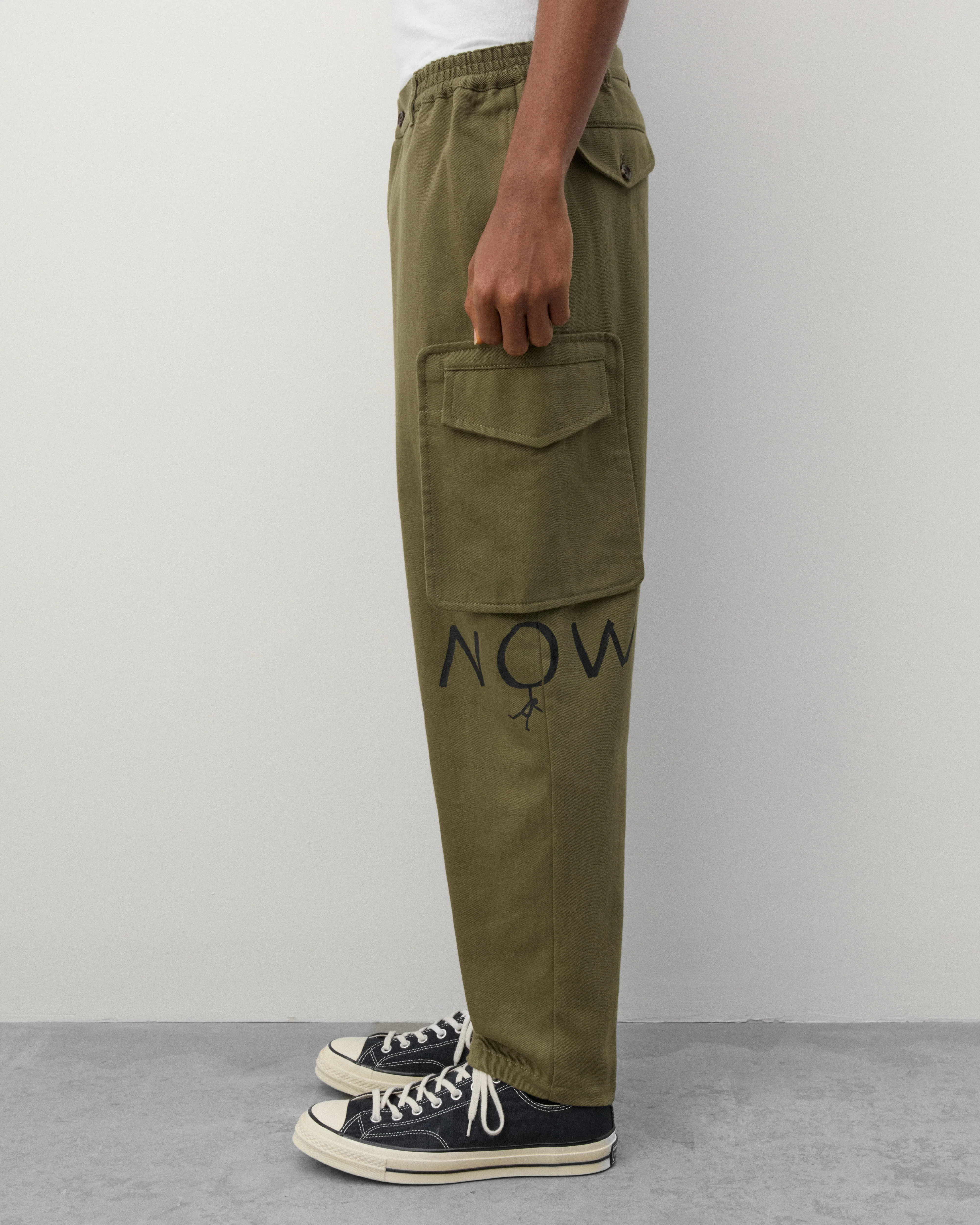 CDG Shirt - Men's Now Future Trousers - (Khaki Green) - Image 4