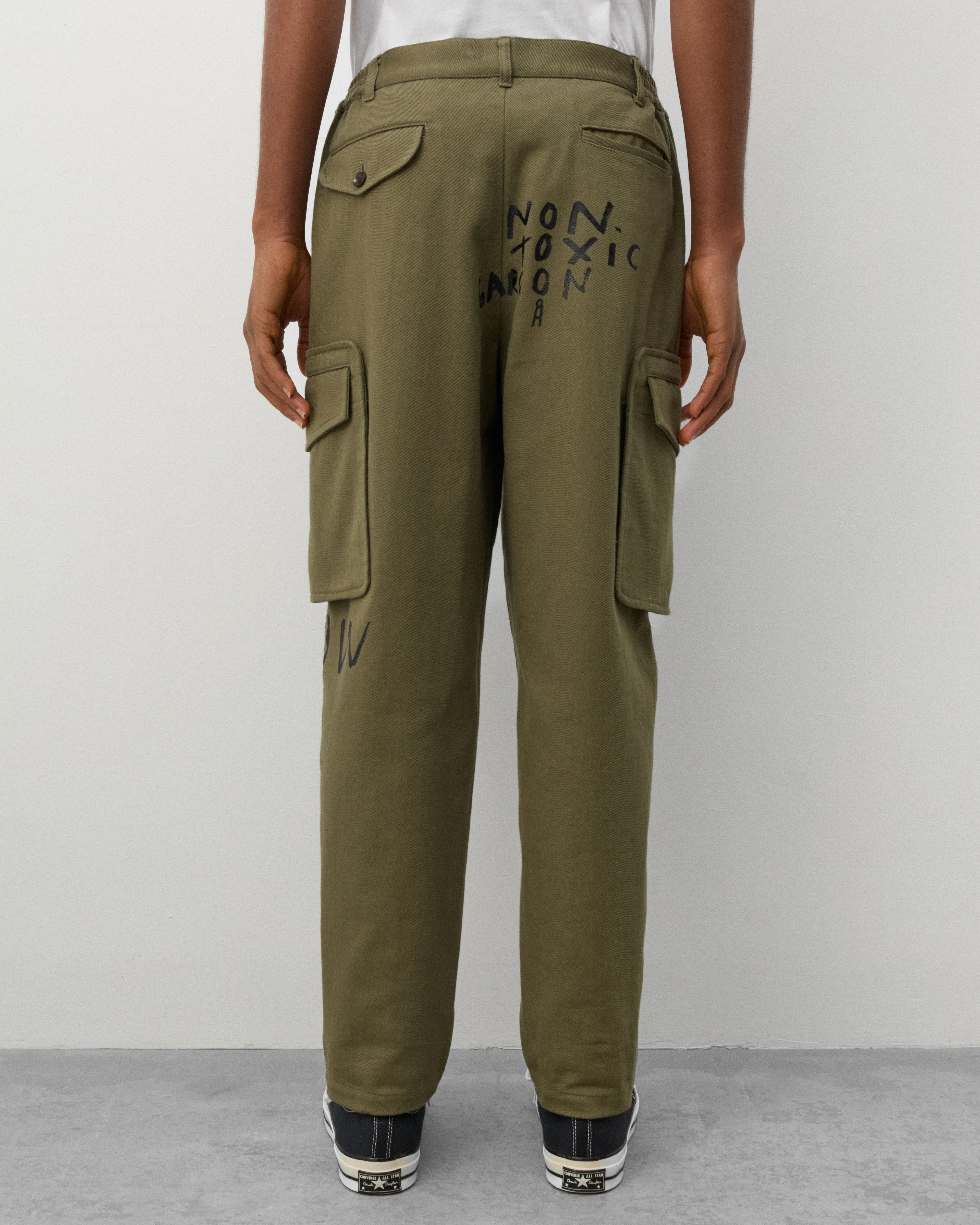 CDG Shirt - Men's Now Future Trousers - (Khaki Green) - Image 5