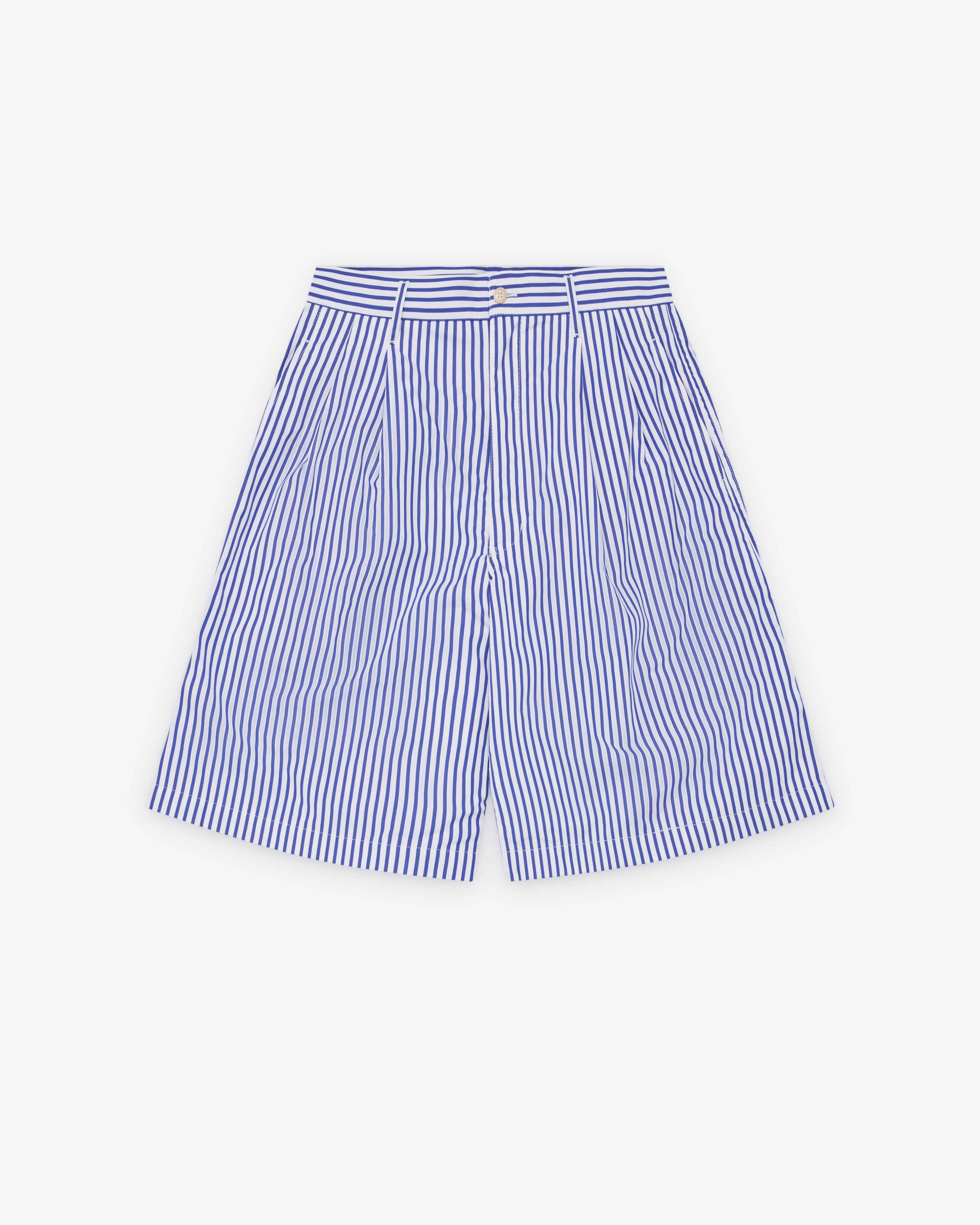 CDG Shirt - Men's Striped Shorts - (White/Blue)