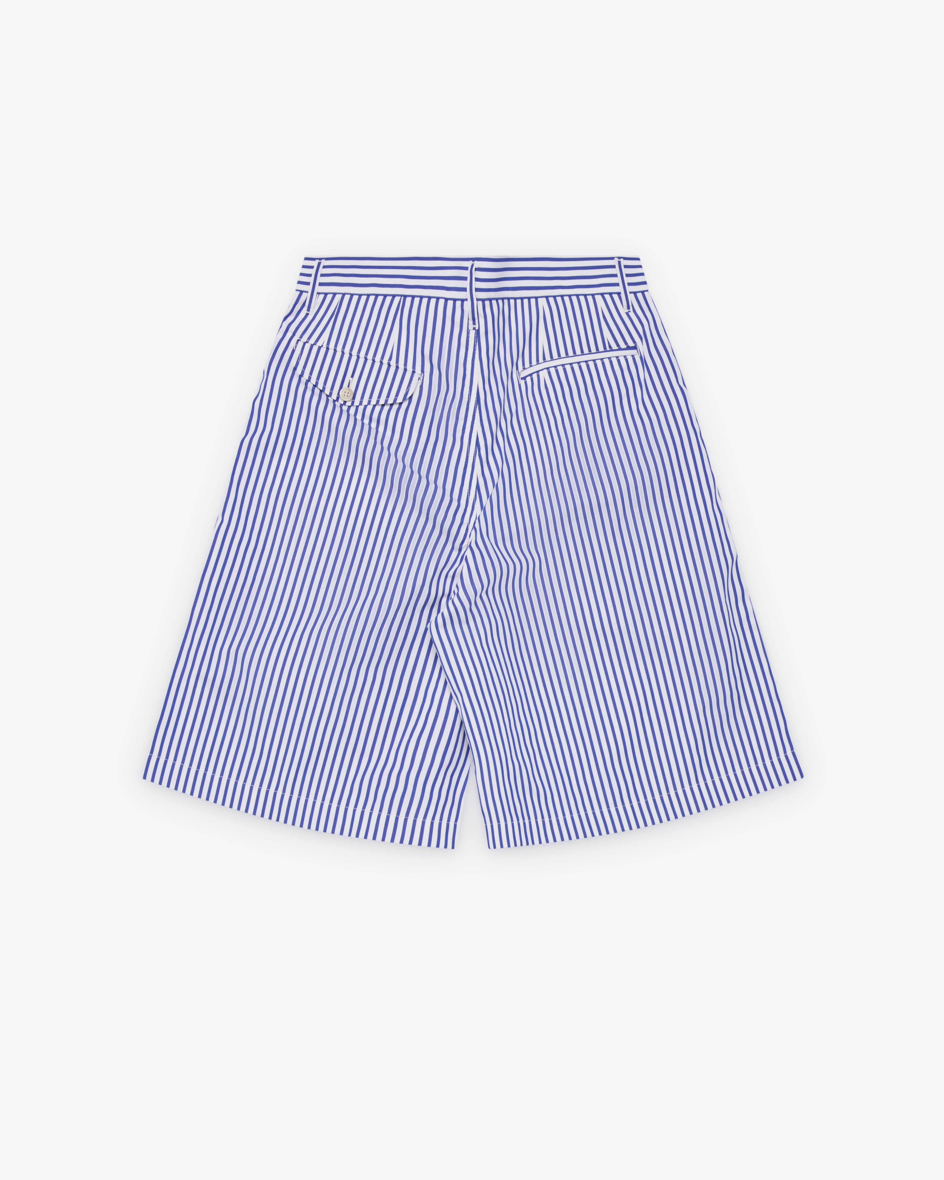 CDG Shirt - Men's Striped Shorts - (White/Blue) - Image 2