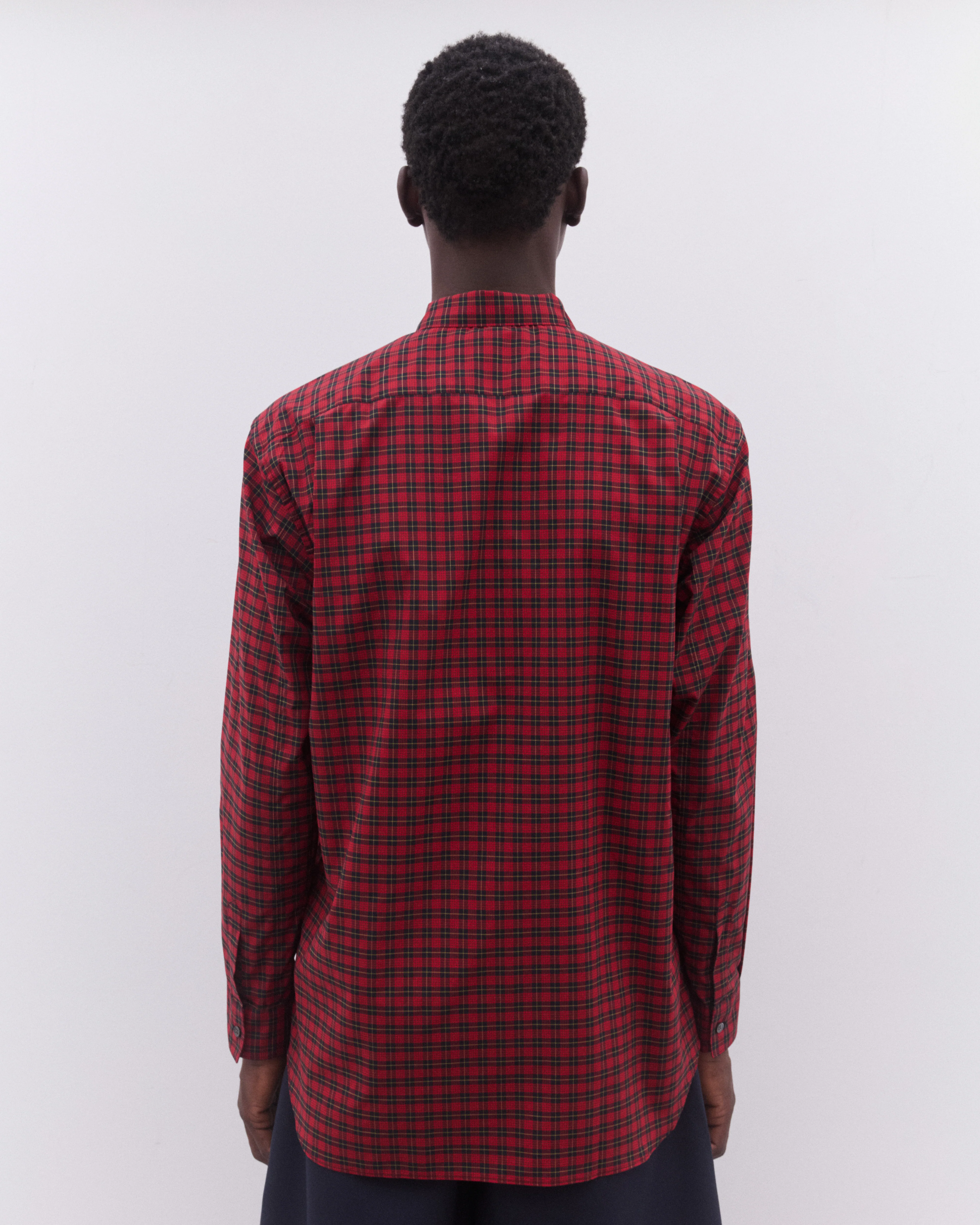 CDG Shirt - Men’s Tartan Colour Block Shirt - (Multi) - Image 4