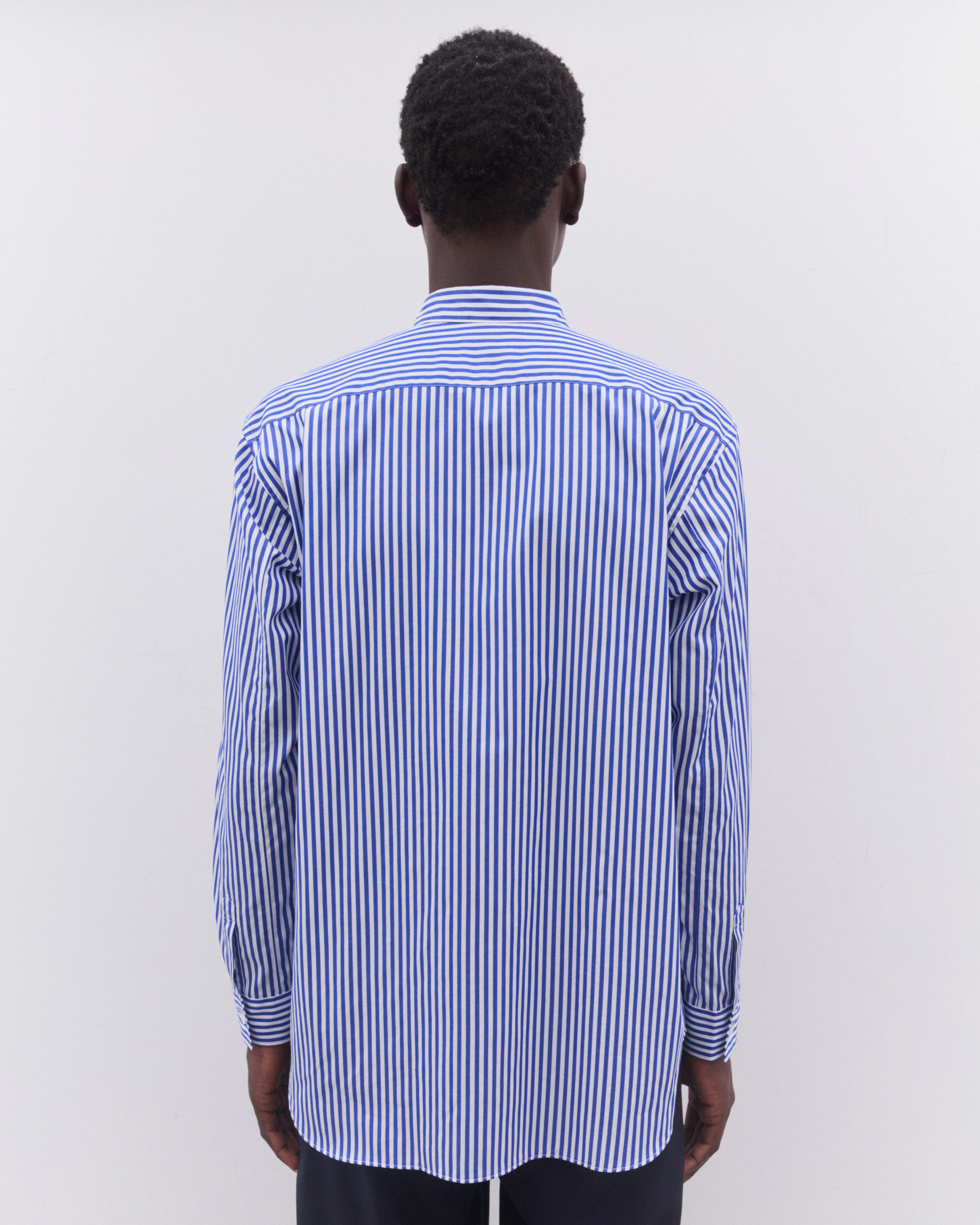 CDG Shirt - Men’s Stripe And Tartan Colour Block Shirt - (Multi) - Image 4