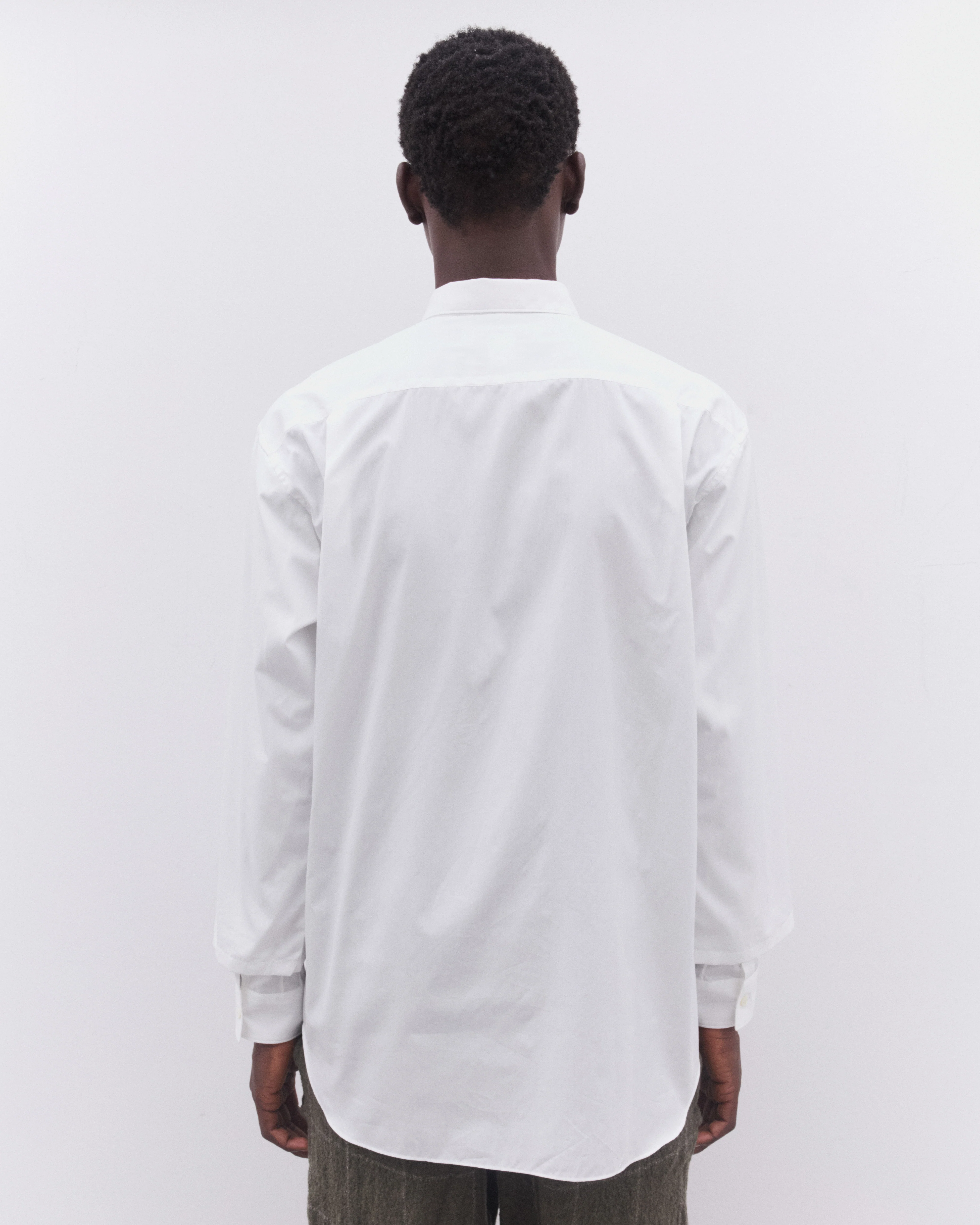 CDG Shirt - Men’s Sleeve Overlay Shirt - (White) - Image 4