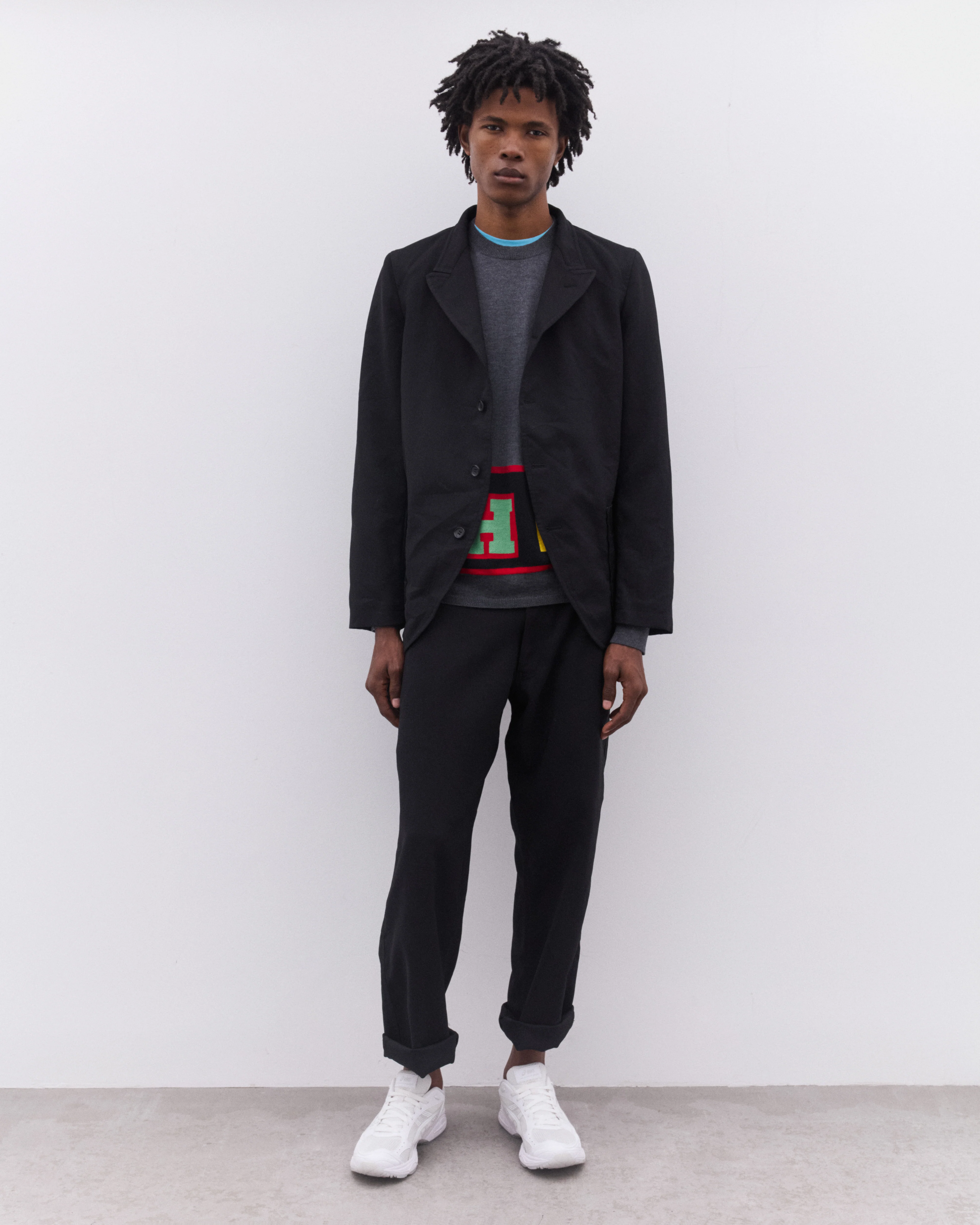 CDG Shirt - Men’s Knitted Sweater - (Grey) - Image 5
