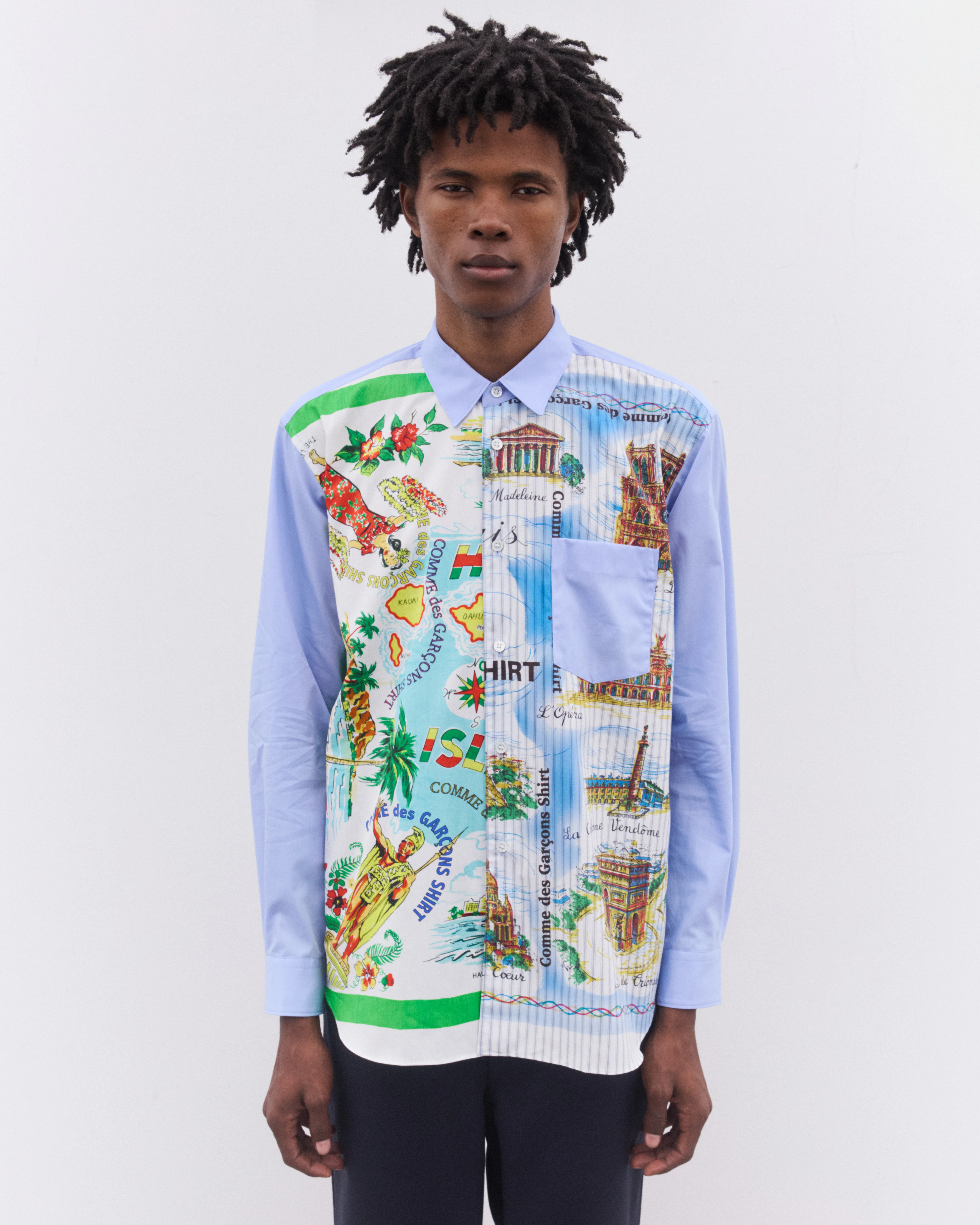 CDG Shirt - Men’s Vacation Shirt - (Blue) - Image 2