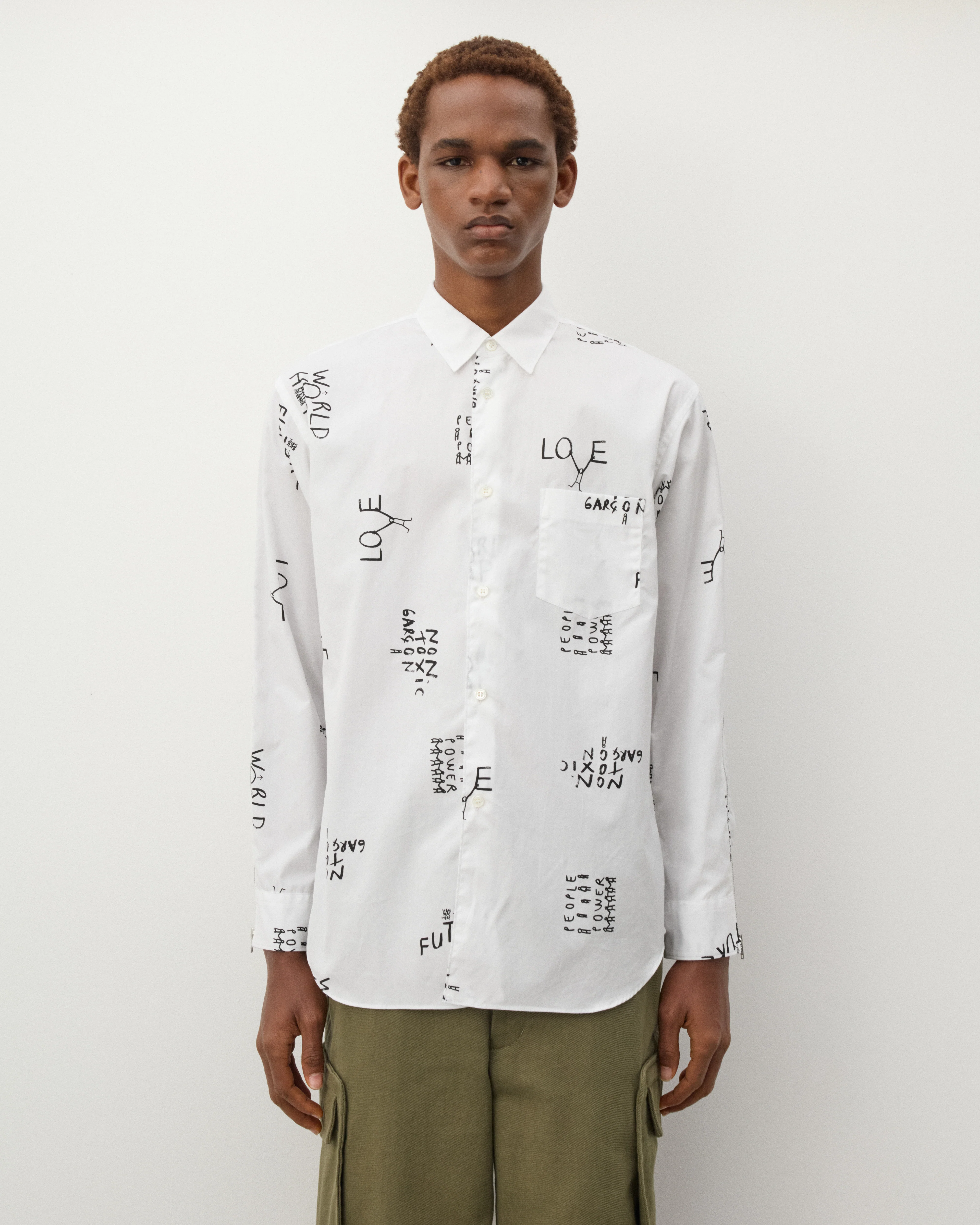 CDG Shirt - Men's Slogan Shirt - (White) - Image 3
