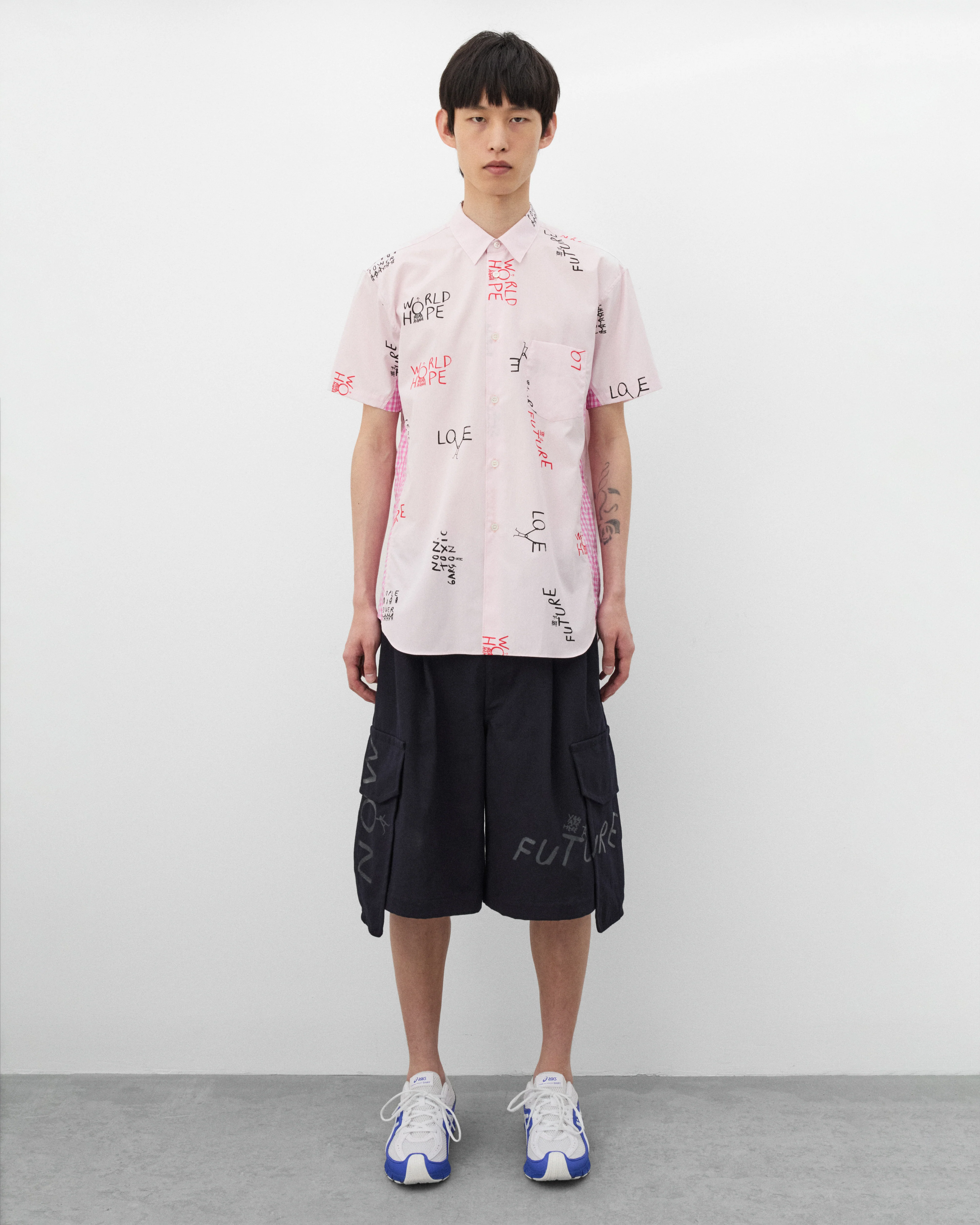 CDG Shirt - Men's Short Sleeved Shirt - (Pink) - Image 6