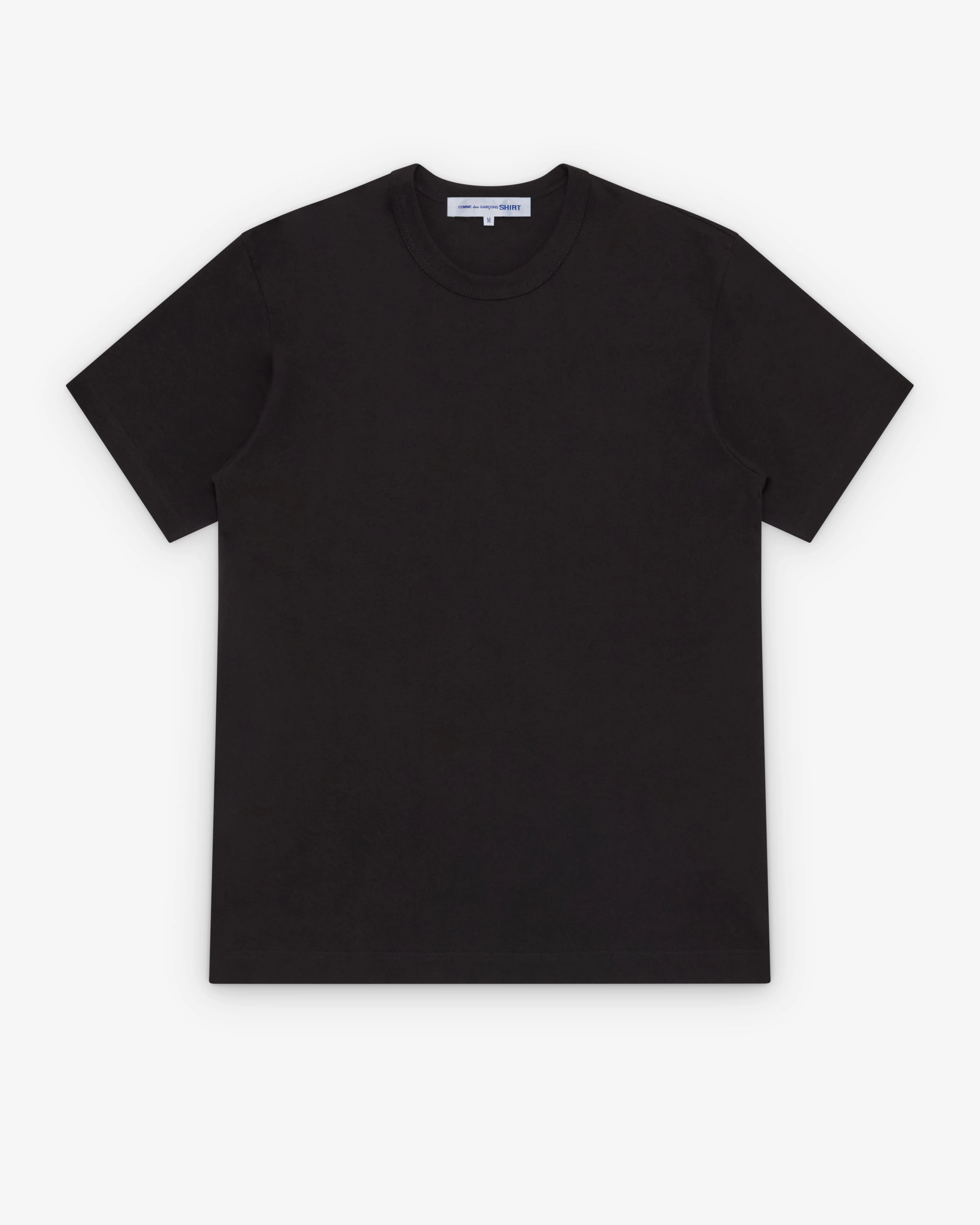 CDG Shirt - Men's Neck Logo T-Shirt - (Black)