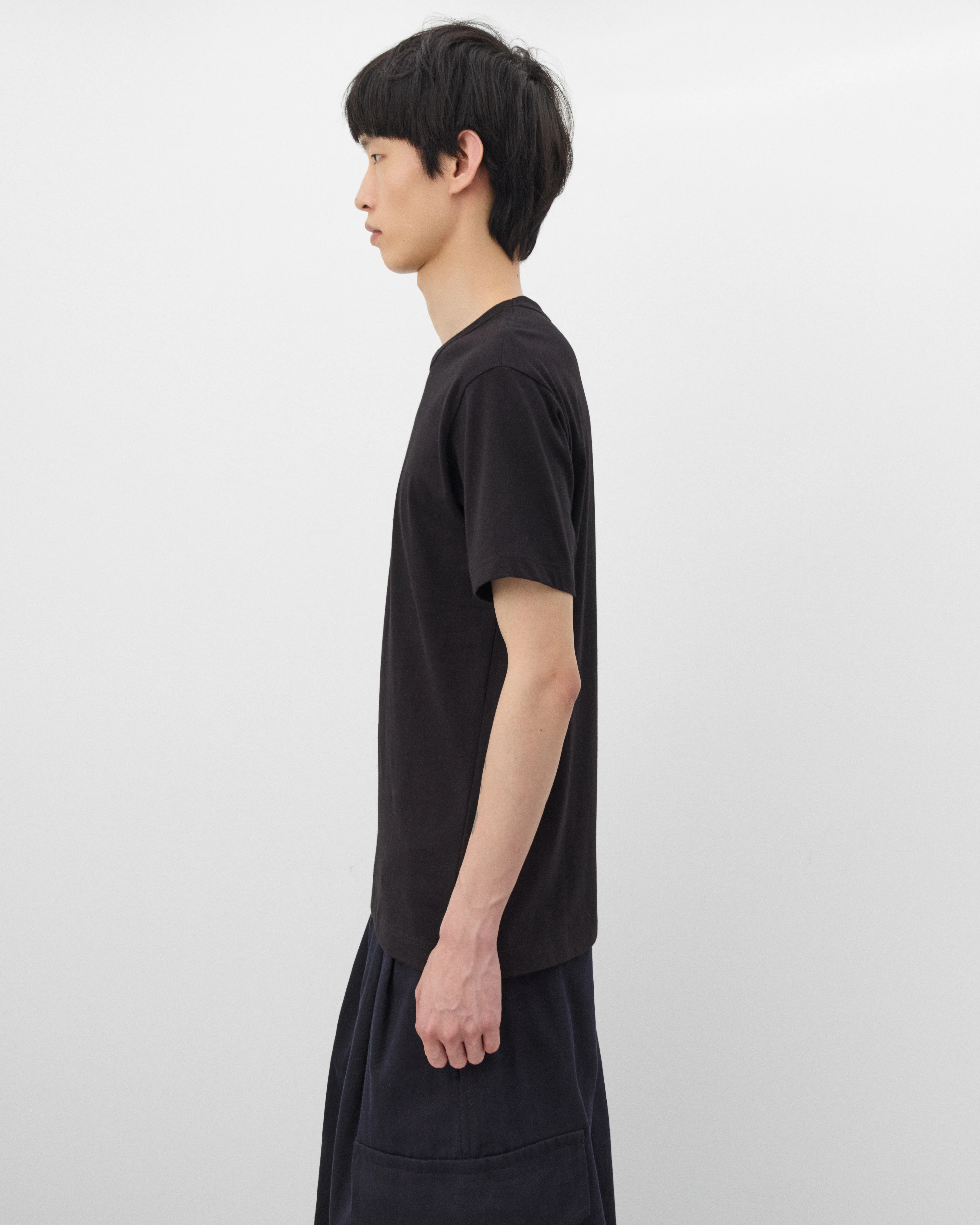 CDG Shirt - Men's Neck Logo T-Shirt - (Black) - Image 4