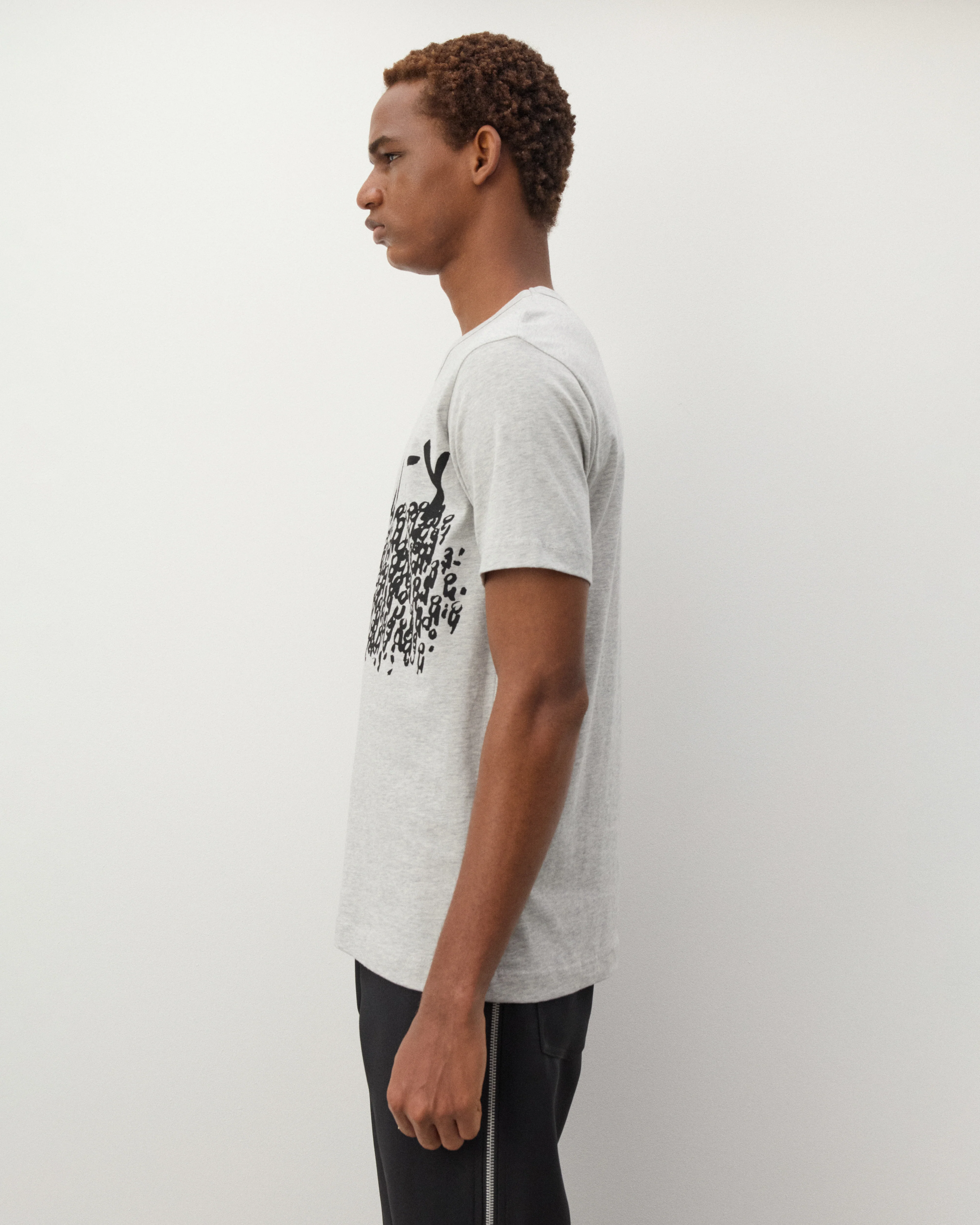 CDG Shirt - Men's Humanity T-Shirt - (Grey) - Image 4