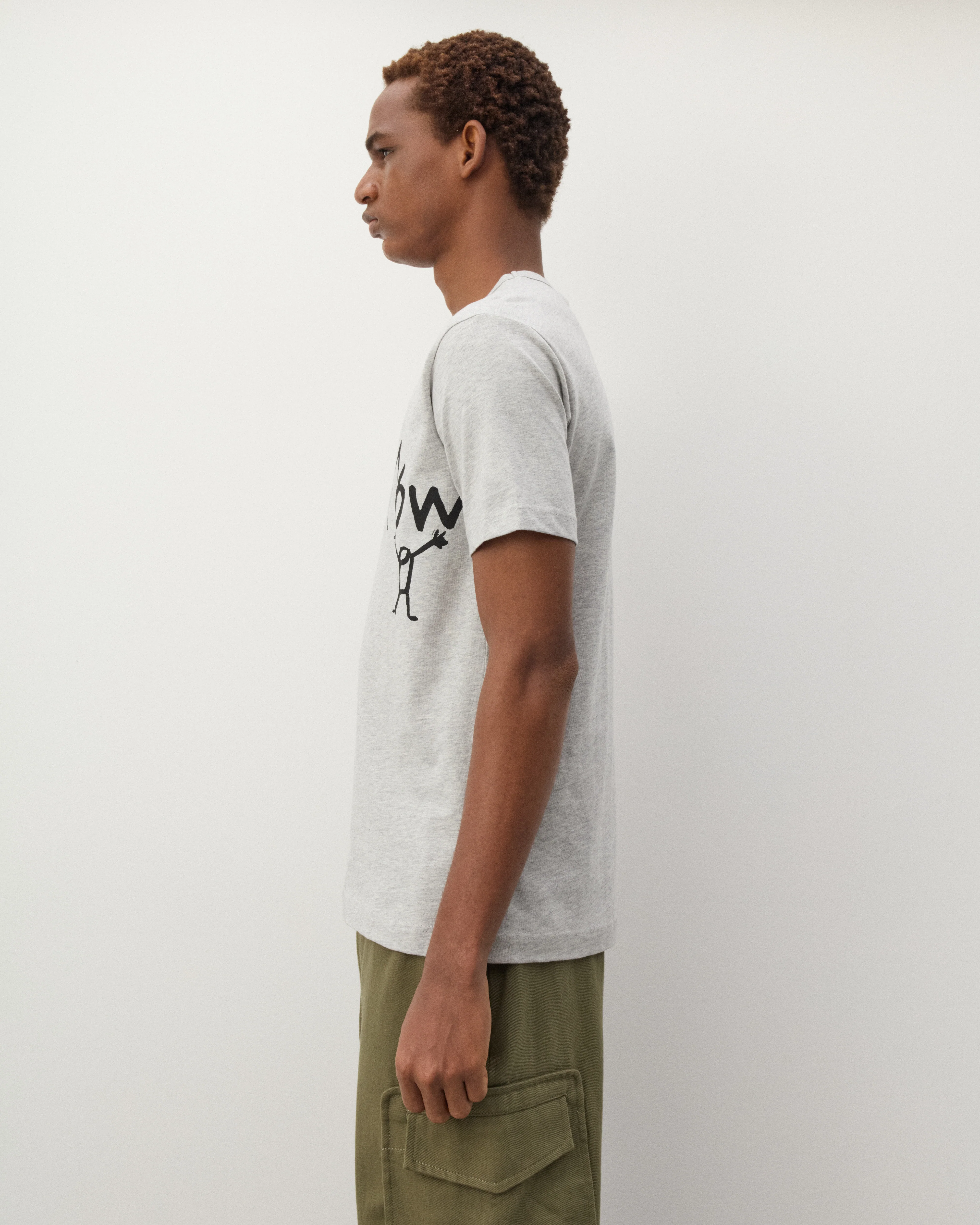 CDG Shirt - Men's Tomorrnow T-Shirt - (Grey) - Image 4