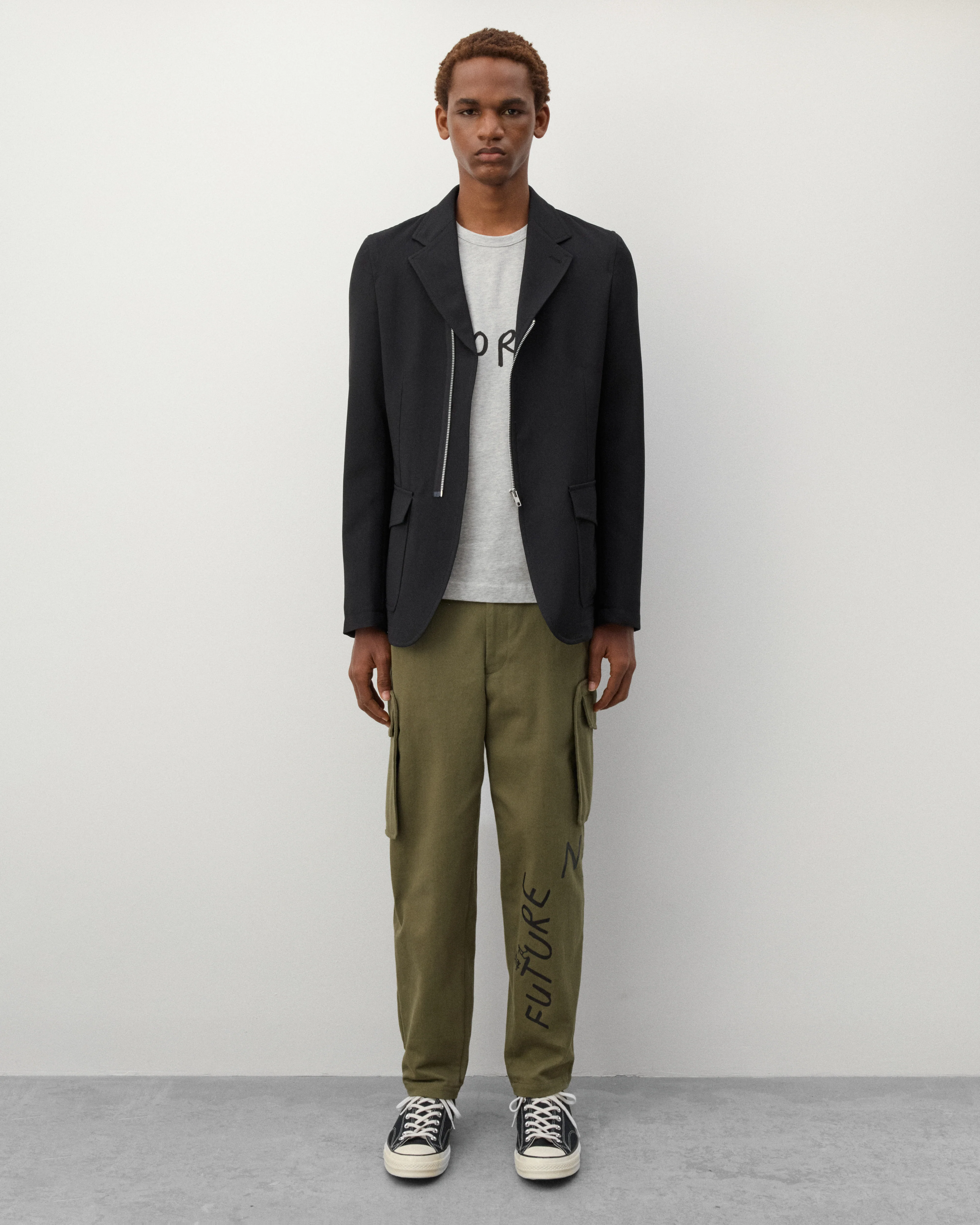 CDG Shirt - Men's Tomorrnow T-Shirt - (Grey) - Image 6
