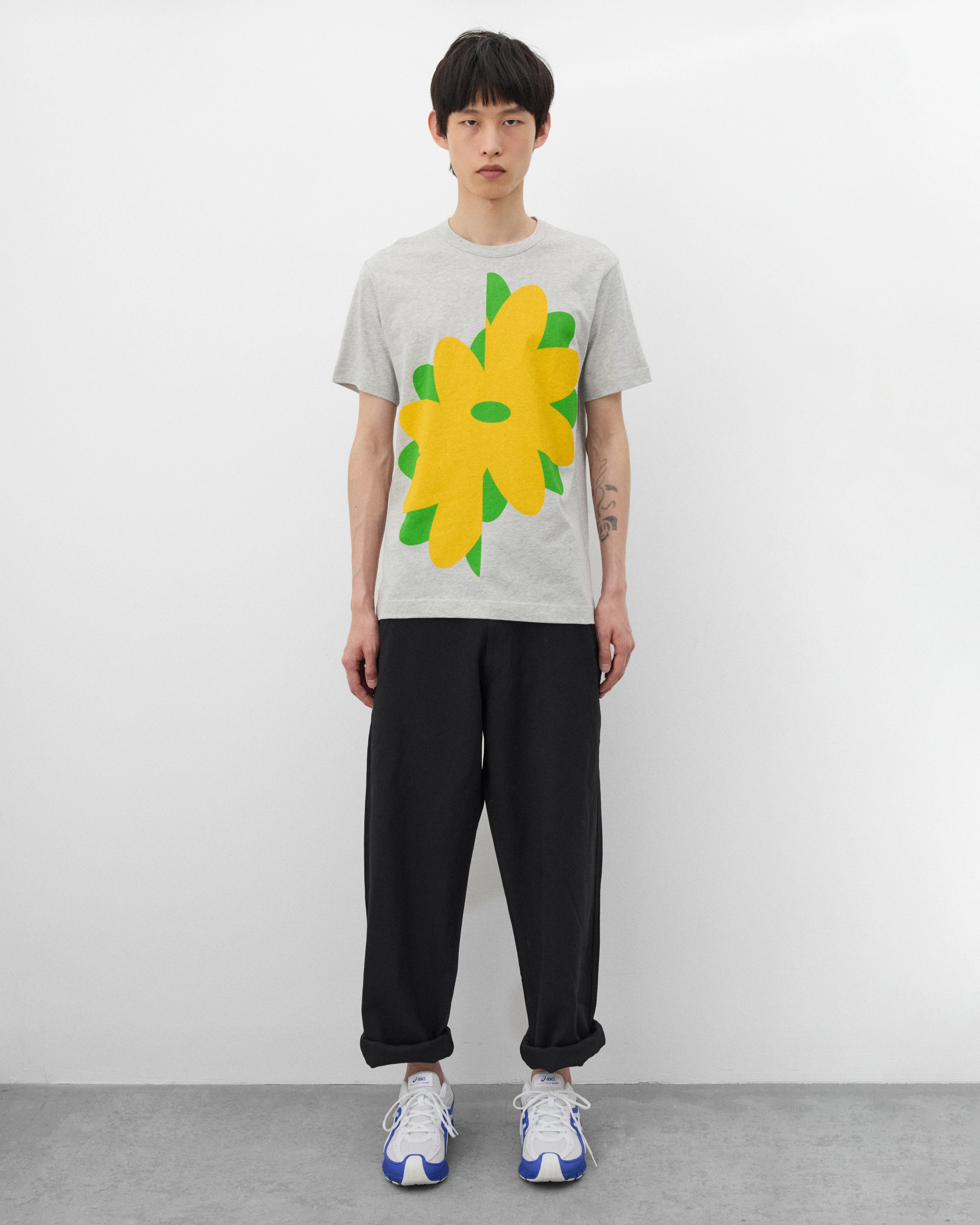 CDG Shirt - Men's Pattern T-Shirt - (Grey) - Image 6