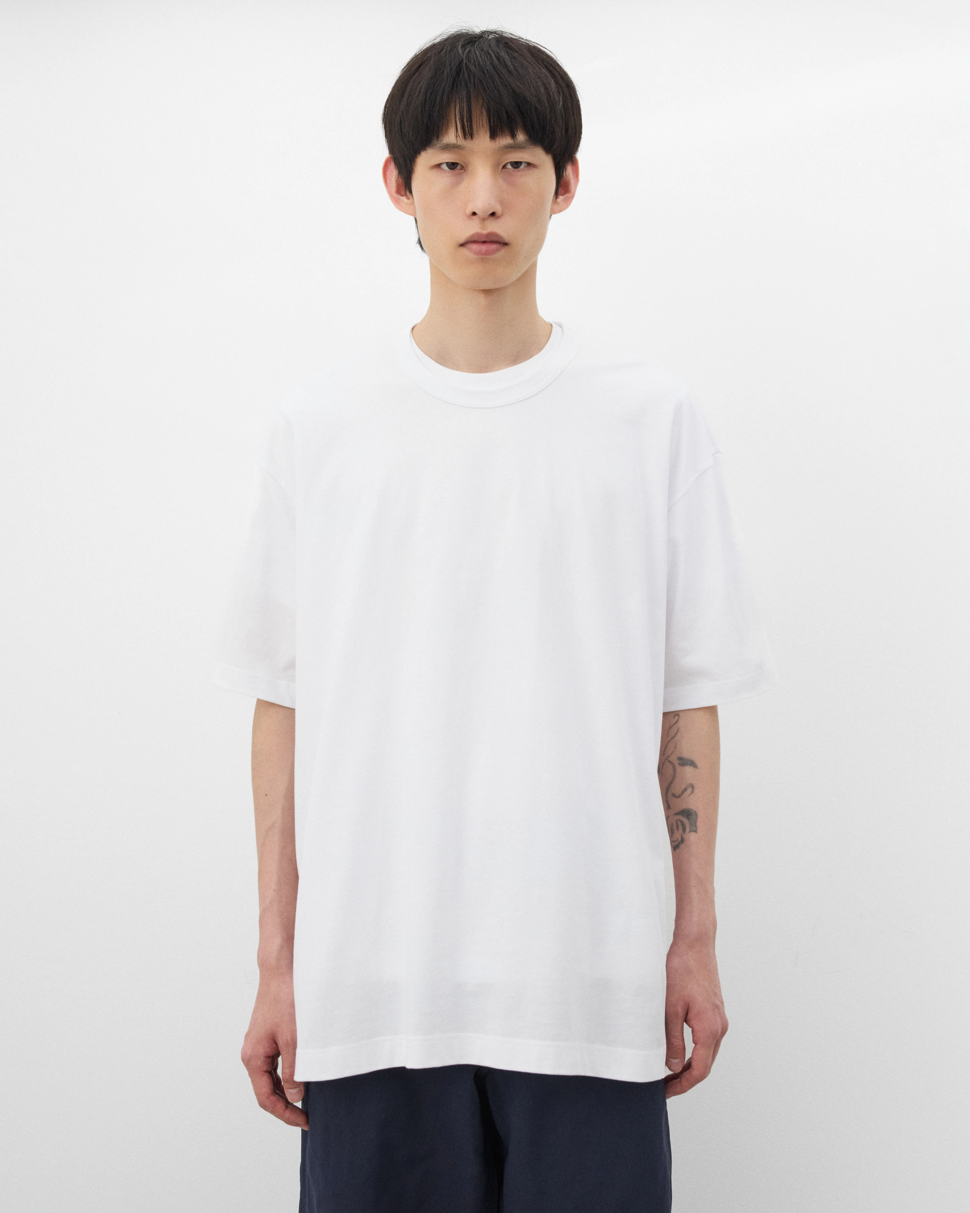 CDG Shirt - Men's Zip T-Shirt - (White) - Image 3