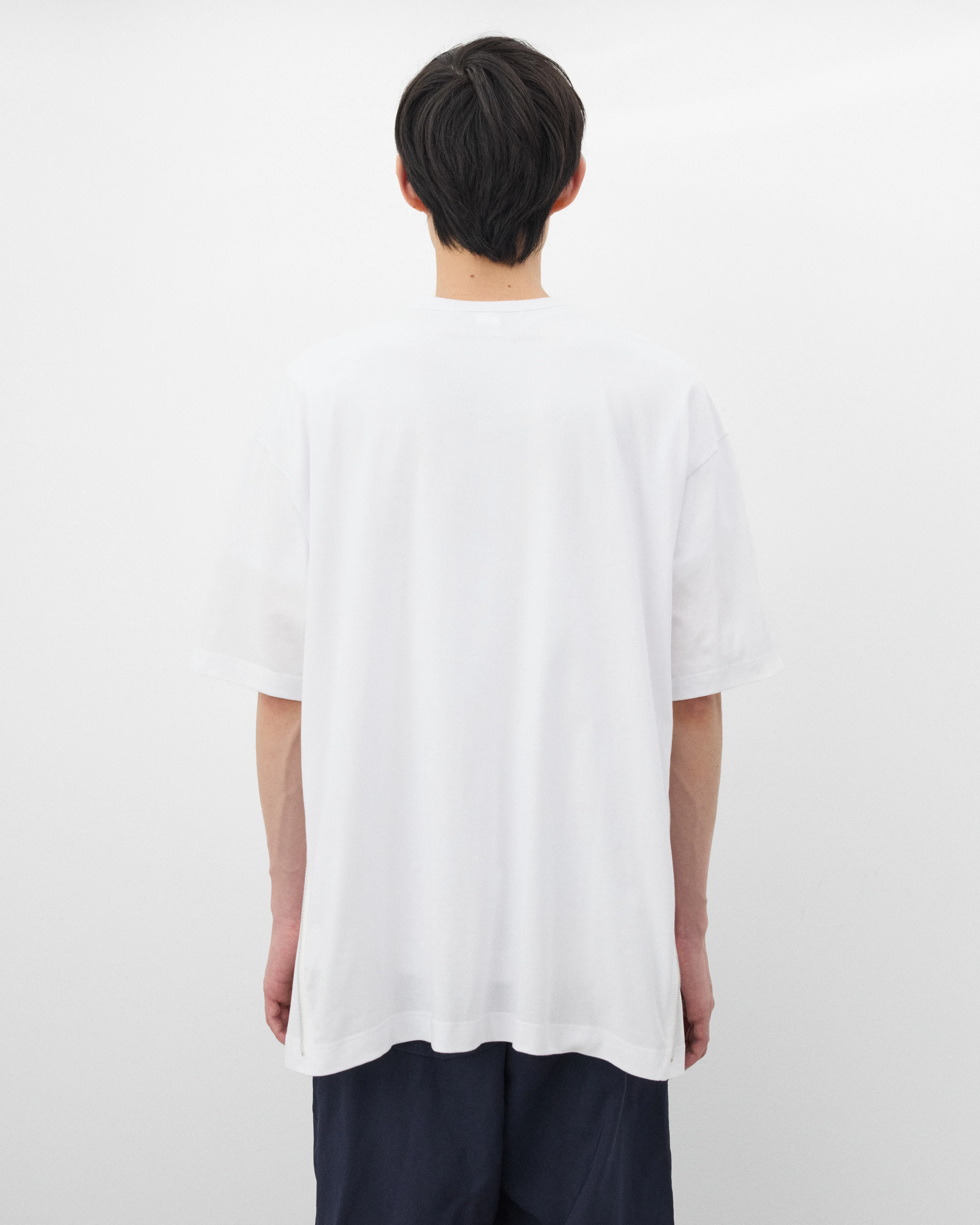 CDG Shirt - Men's Zip T-Shirt - (White) - Image 5